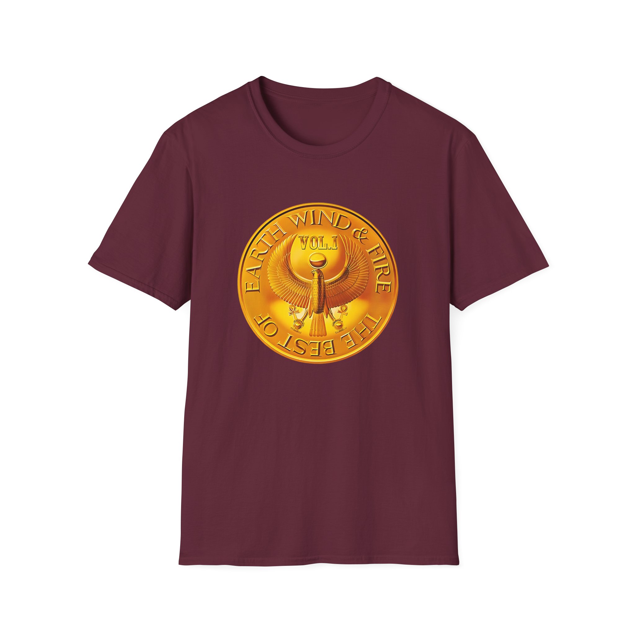 Earth Wind & Fire Medallion Teal Unisex Softstyle T-Shirt