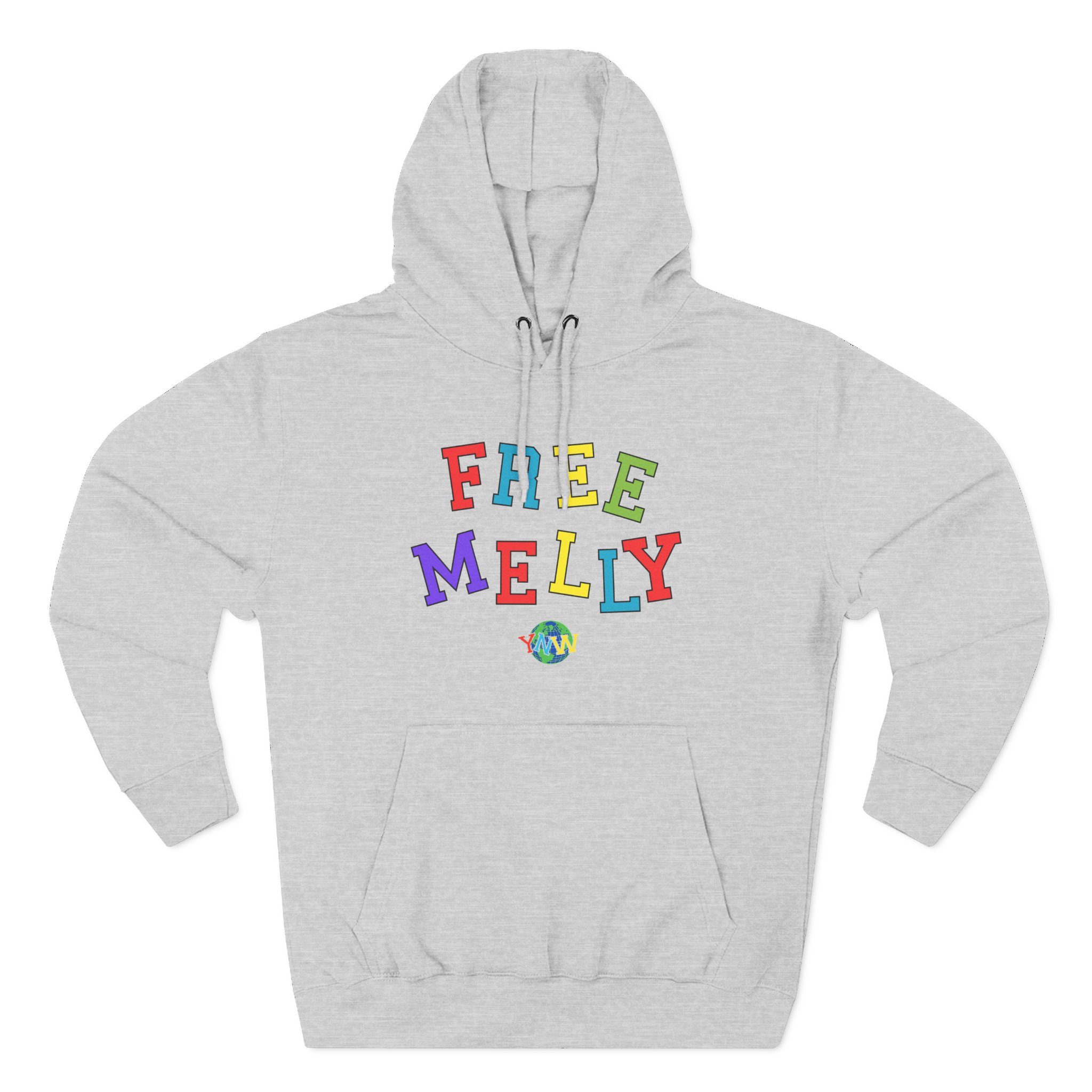 YNW Melly Free Melly Three-Panel Fleece Hoodie
