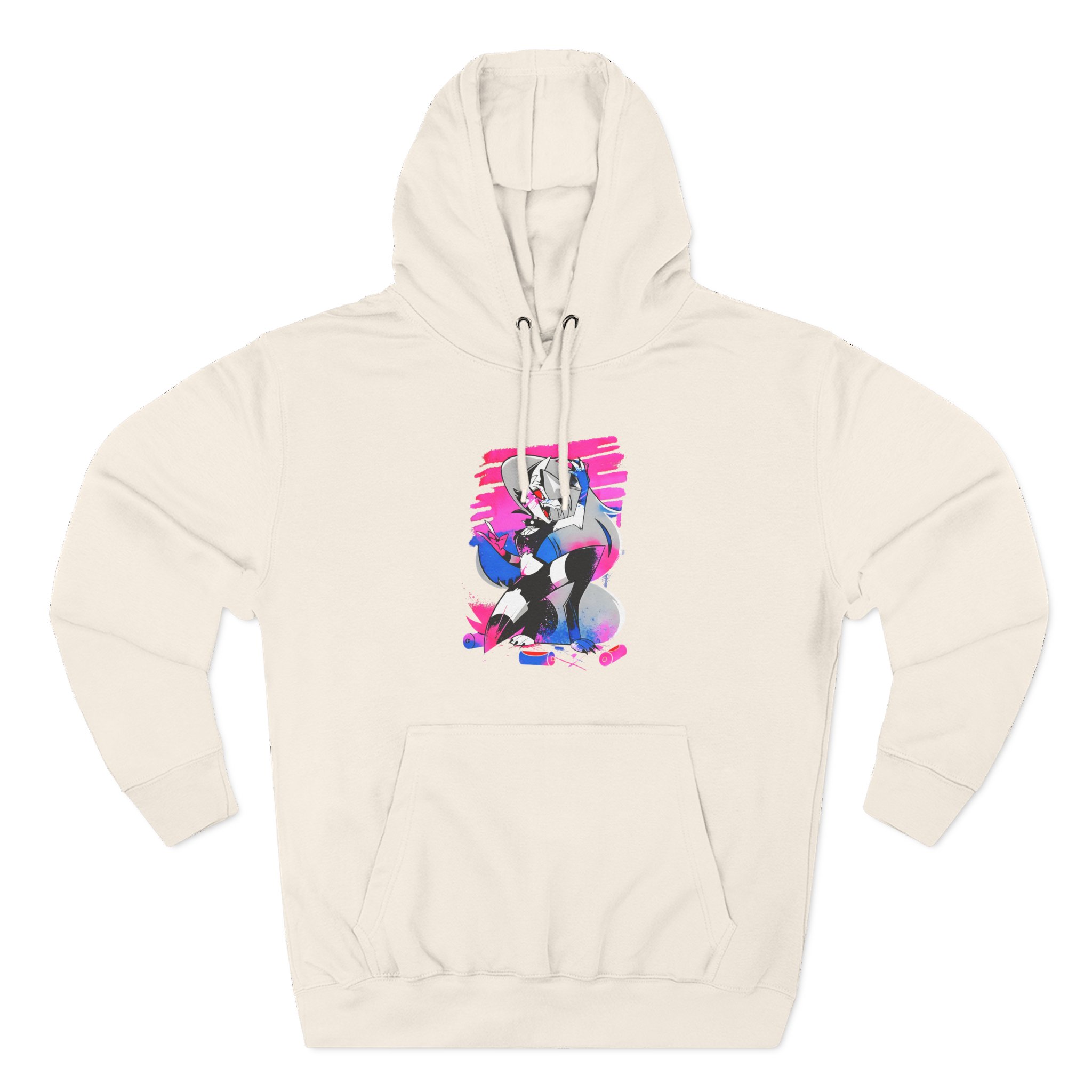 Helluva Boss Loona Micro Ribbed Three-Panel Fleece Hoodie