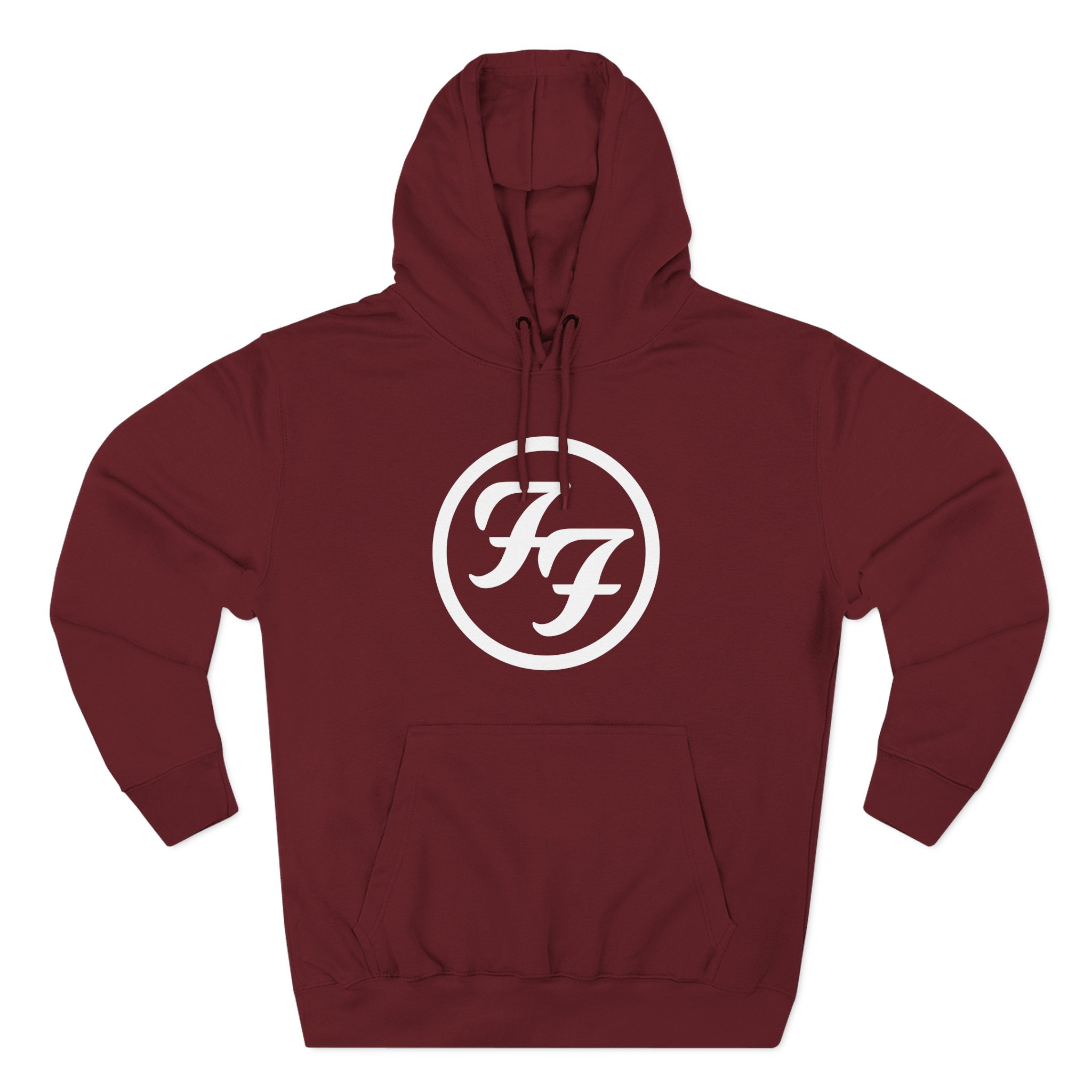 Foo Fighters Ff Logo Three-Panel Fleece Hoodie