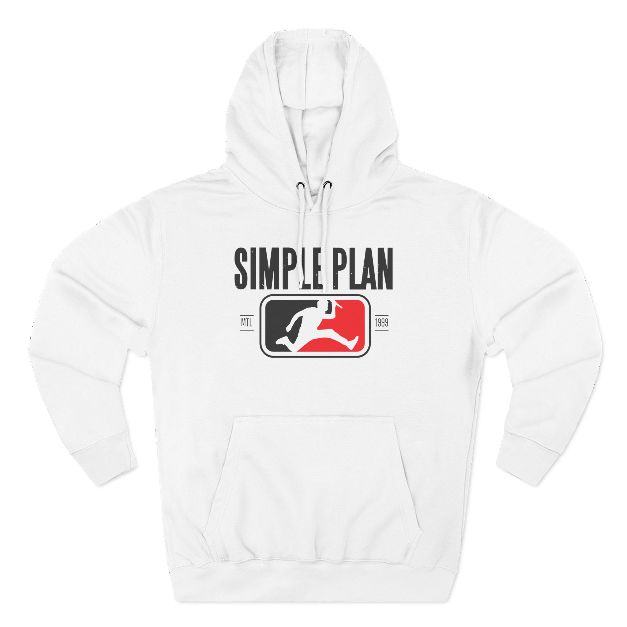Simple Plan Three-Panel Fleece Hoodie