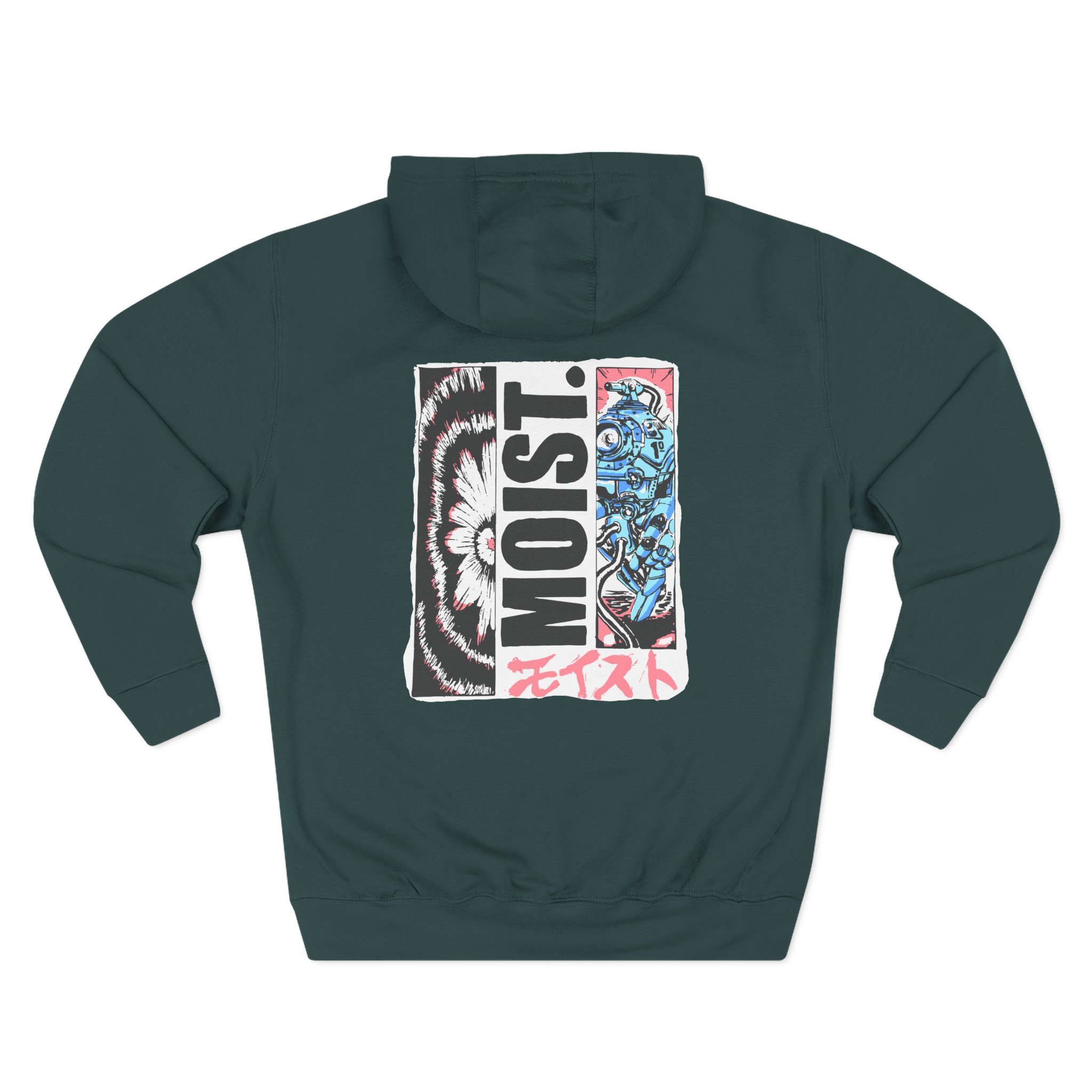 Moist Anime Three-Panel Fleece Hoodie