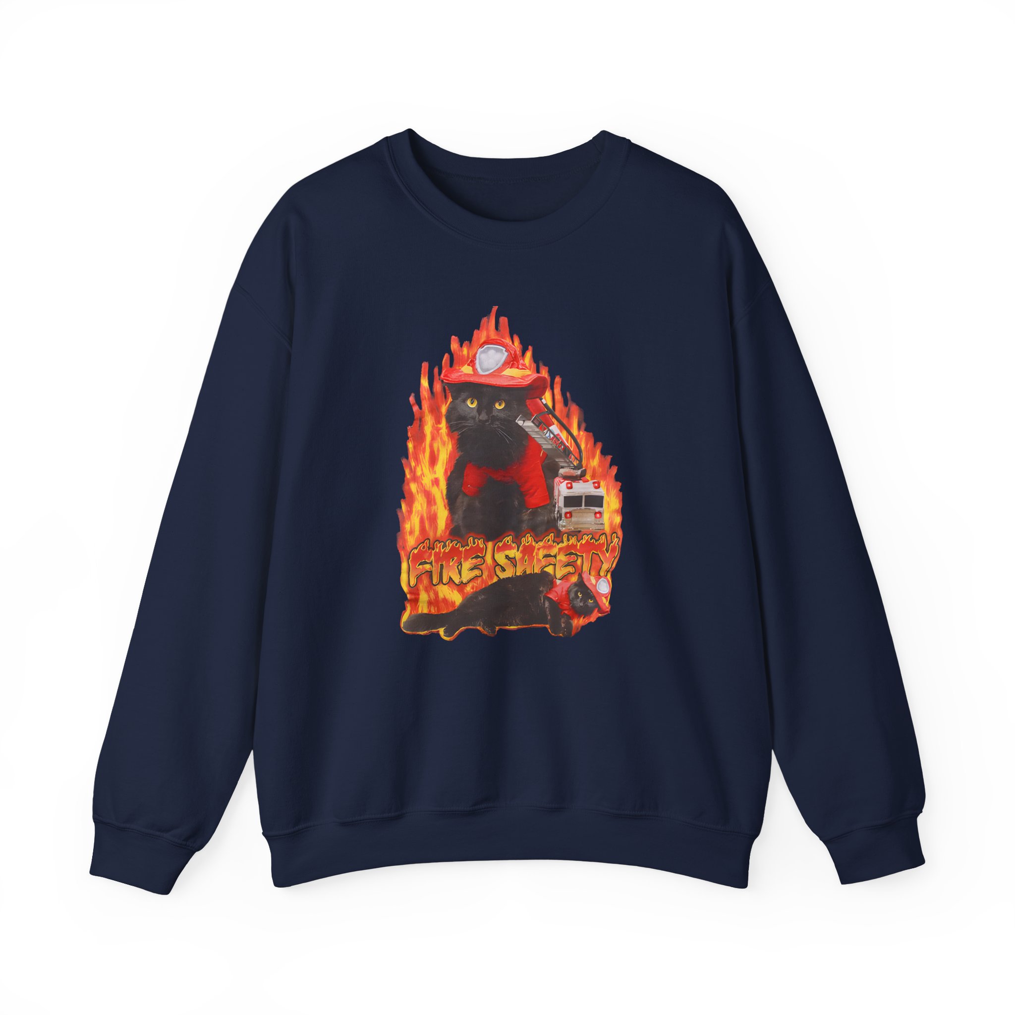 William Osman Fire Safety Unisex Heavy Blendâ„¢ Crewneck Sweatshirt