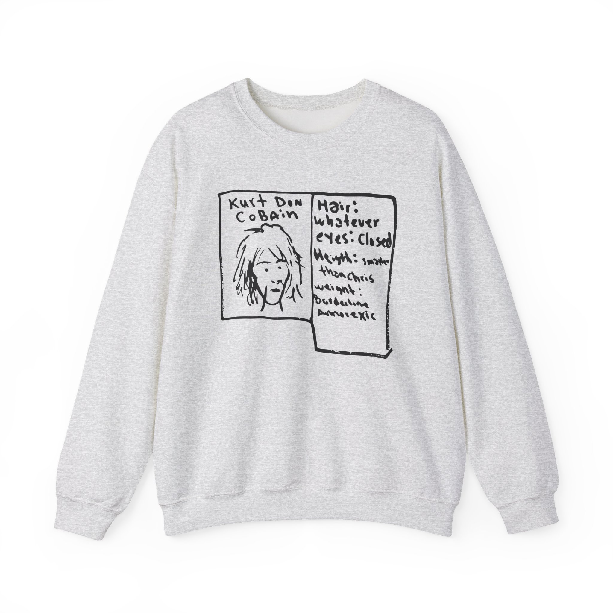 Kurt Cobain Kurt Don Profile Unisex Heavy Blendâ„¢ Crewneck Sweatshirt