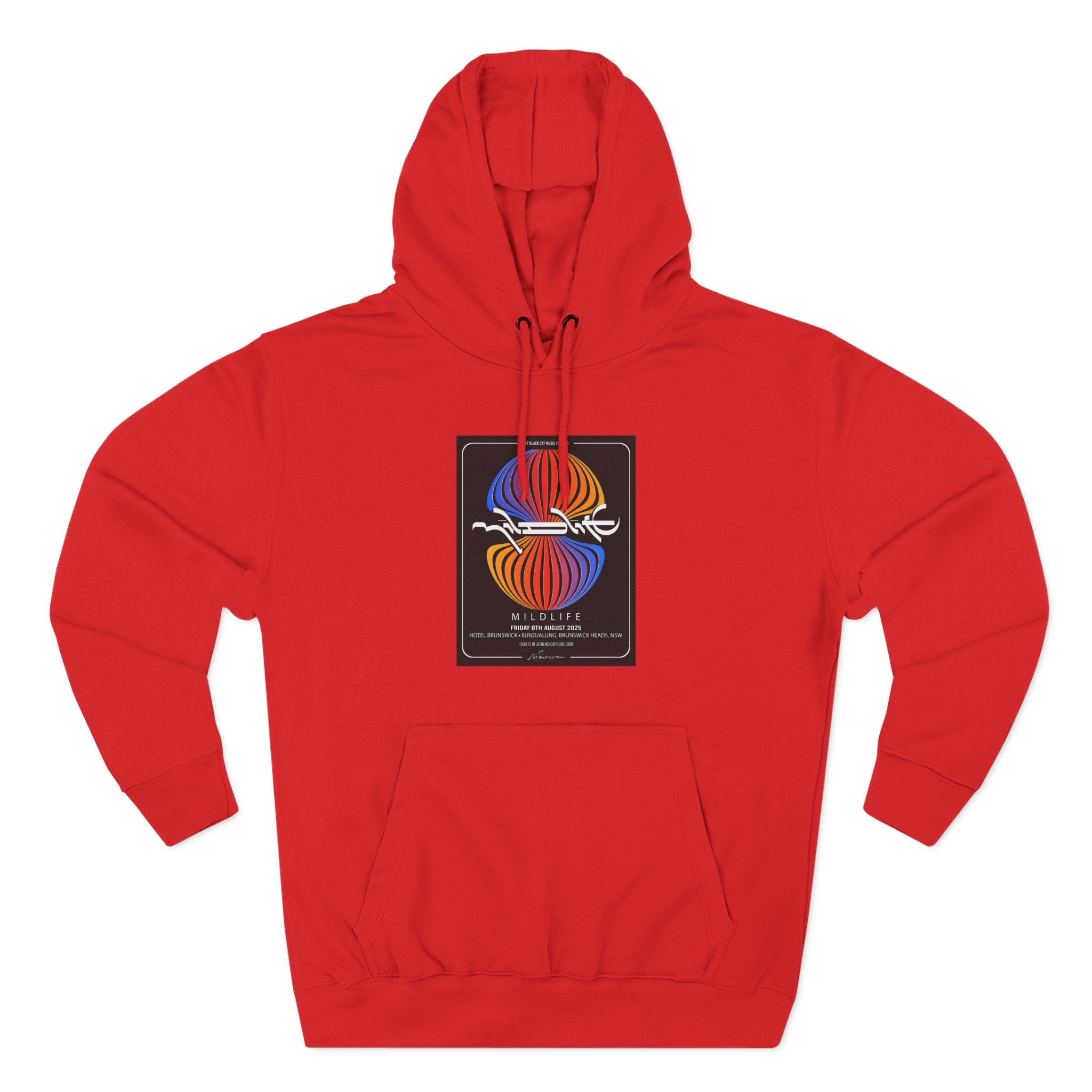 Mildlife Hotel Brunswick, NSW Concert Three-Panel Fleece Hoodie