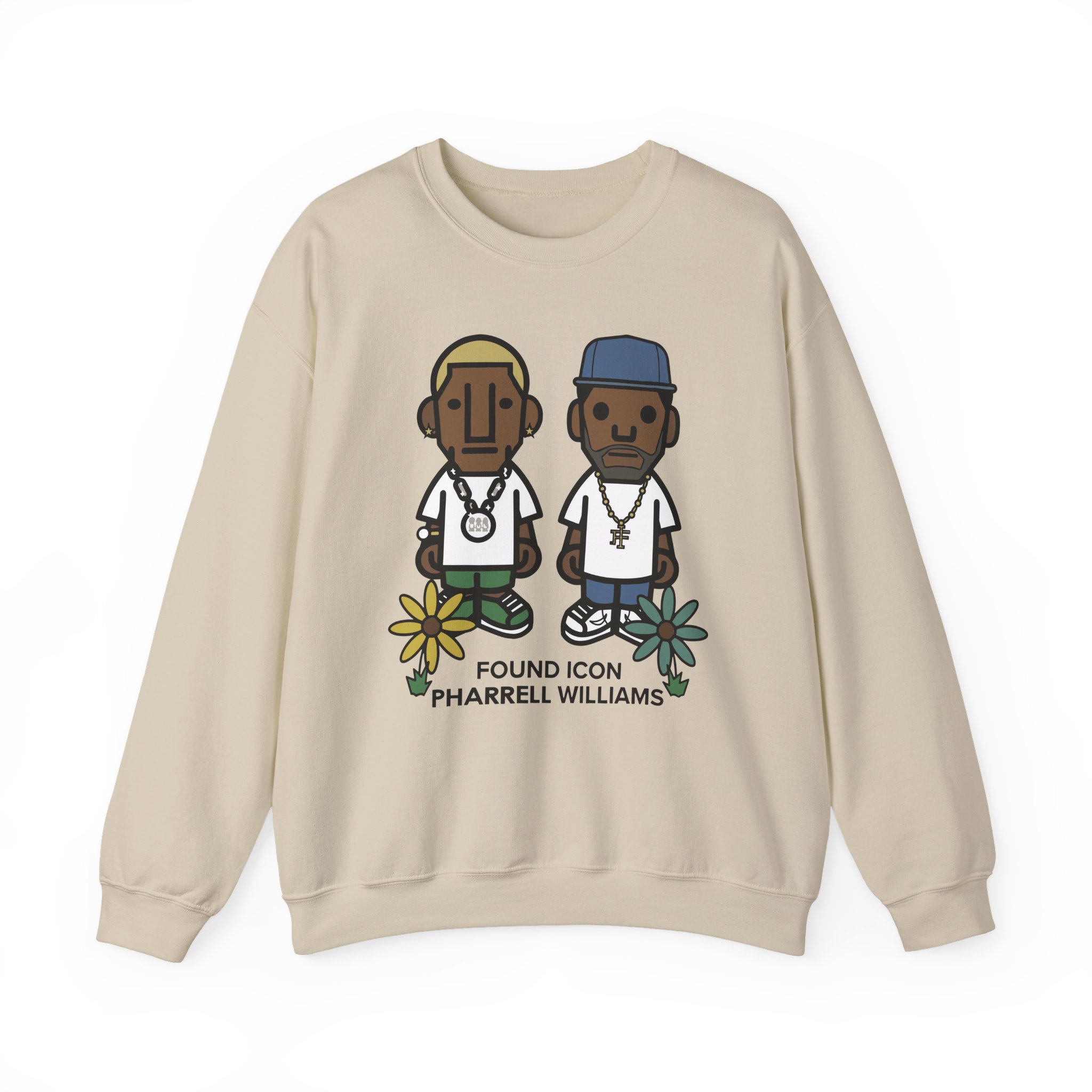 Pharrell Williams Found Icon Unisex Heavy Blendâ„¢ Crewneck Sweatshirt