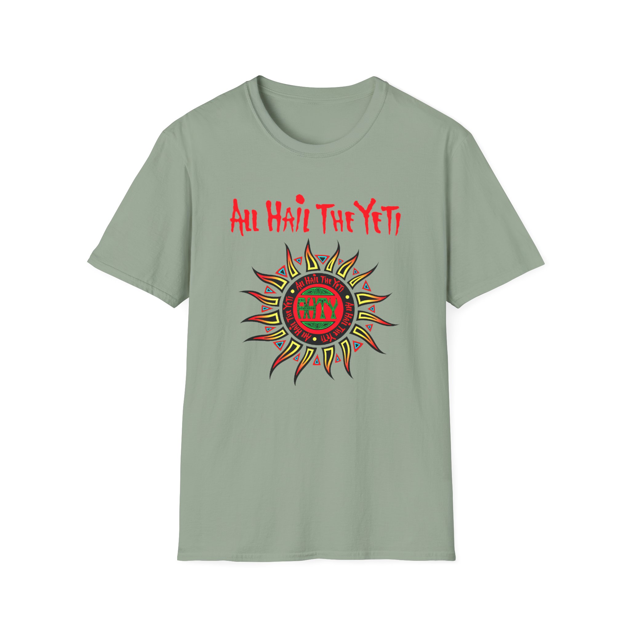 All Hail the Yeti Sun Unisex Softstyle T-Shirt