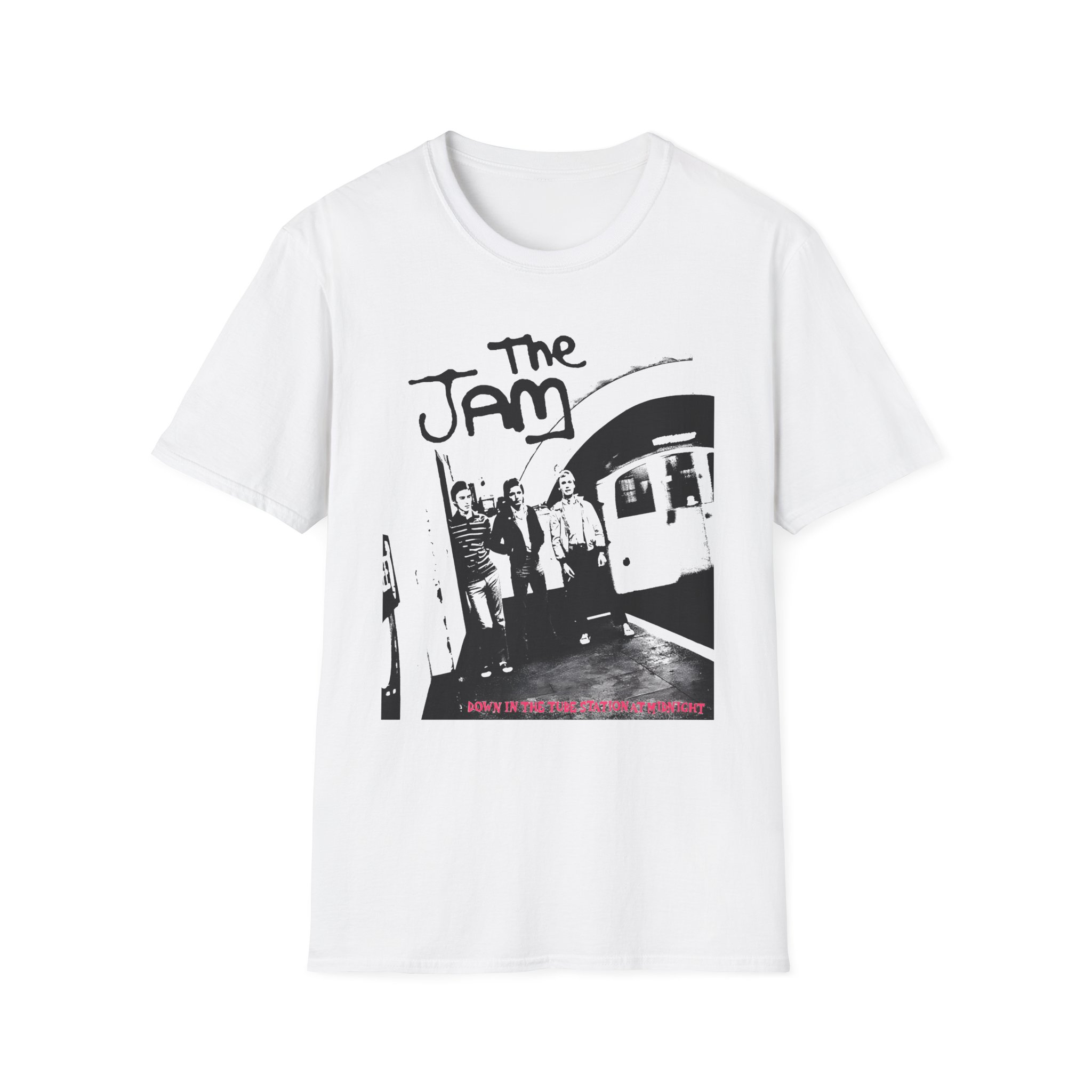 TJ Down at the Tube Station Unisex Softstyle T-Shirt