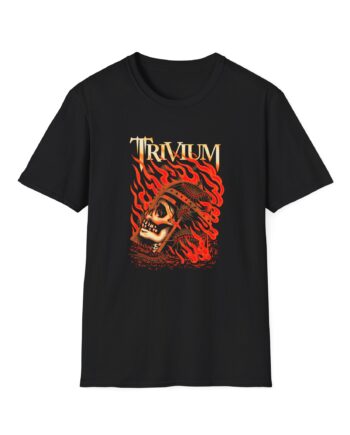 Trivium Flaming Skull Unisex Softstyle T-Shirt