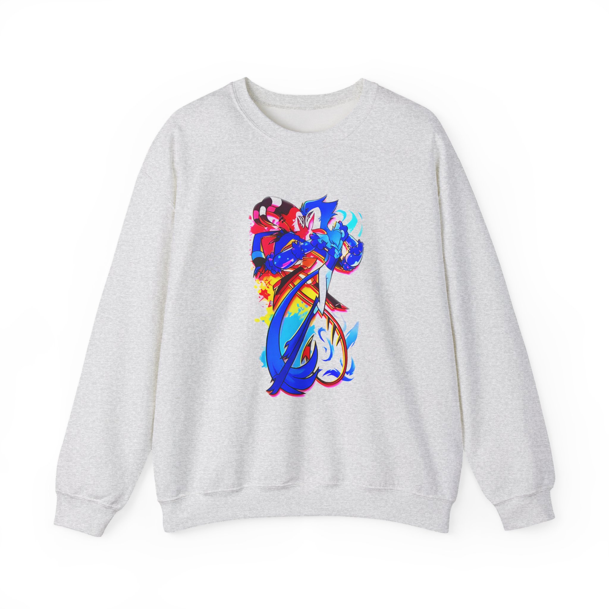 Helluva Boss Stolas & Blitzo Micro Unisex Heavy Blendâ„¢ Crewneck Sweatshirt