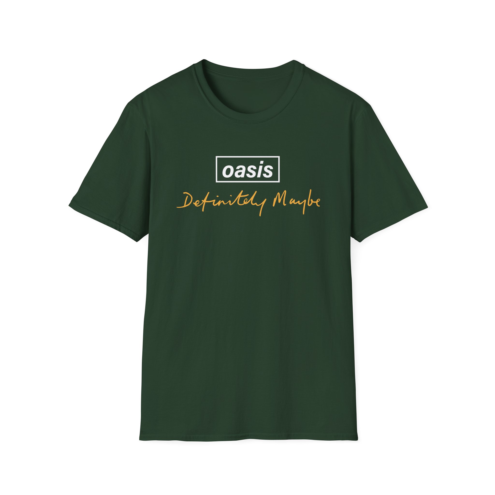 Oasis Definitely Maybe Tracklist Unisex Softstyle T-Shirt