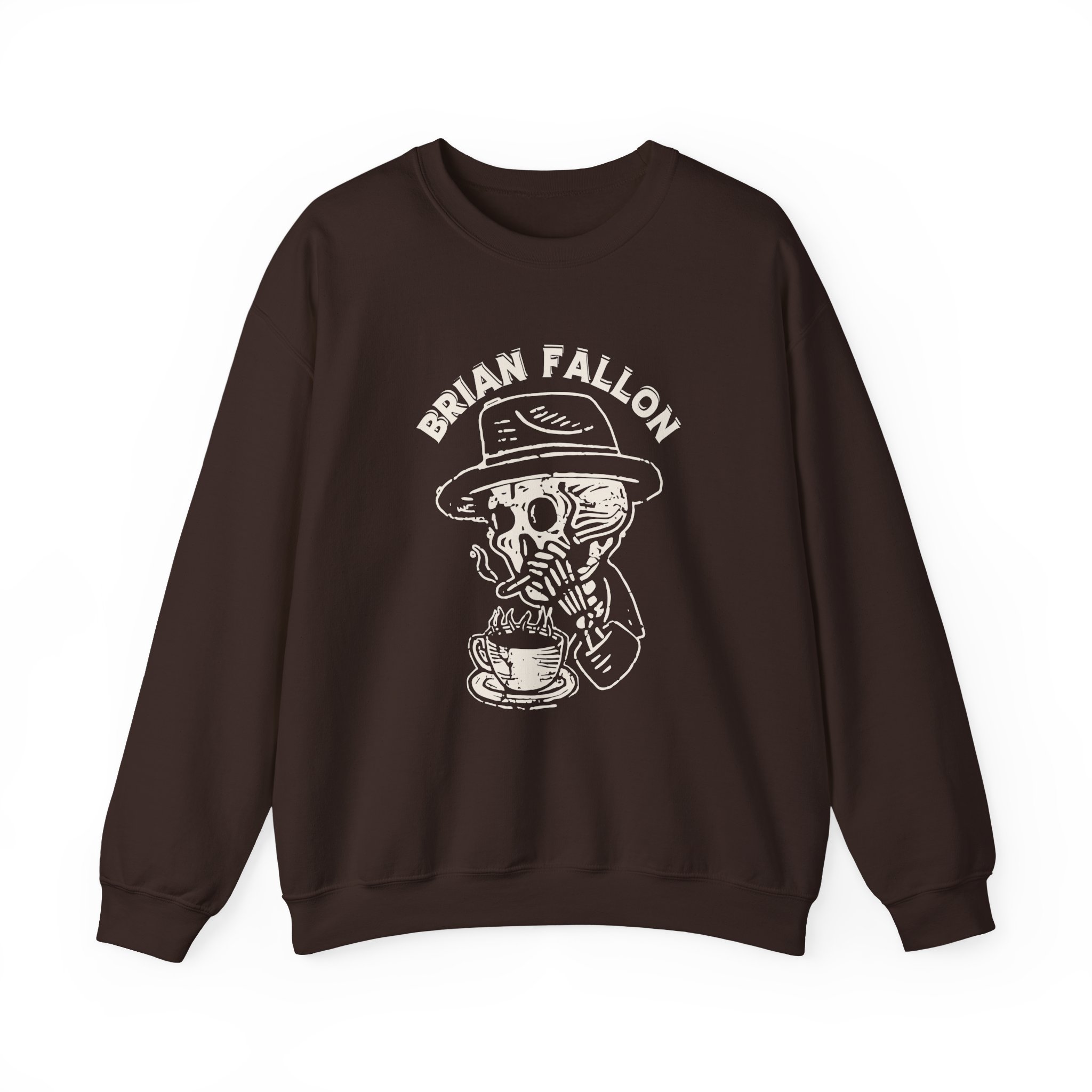 Brian Fallon Smoking Skeleton Unisex Heavy Blendâ„¢ Crewneck Sweatshirt