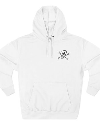 Donots Skull Three-Panel Fleece Hoodie