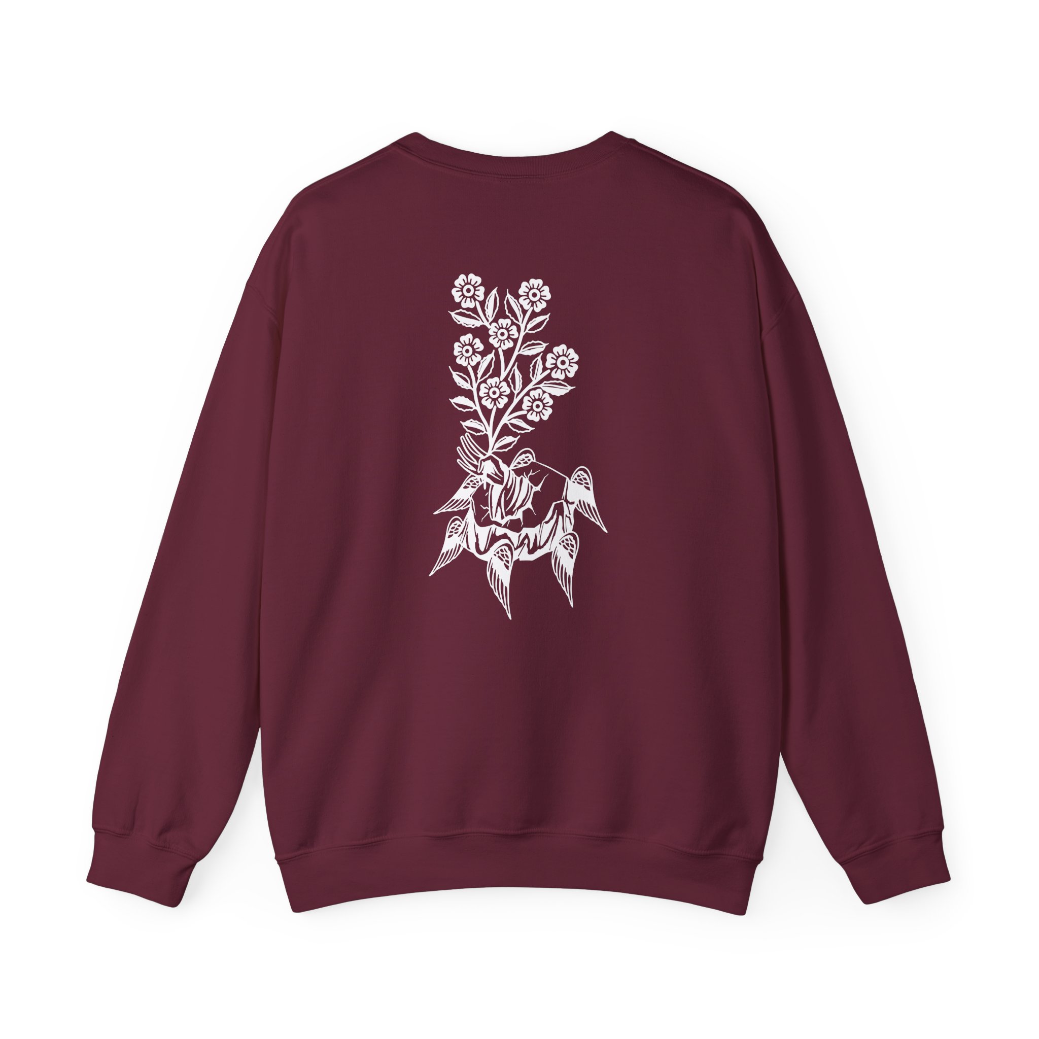 Fireworks Flowers Unisex Heavy Blendâ„¢ Crewneck Sweatshirt