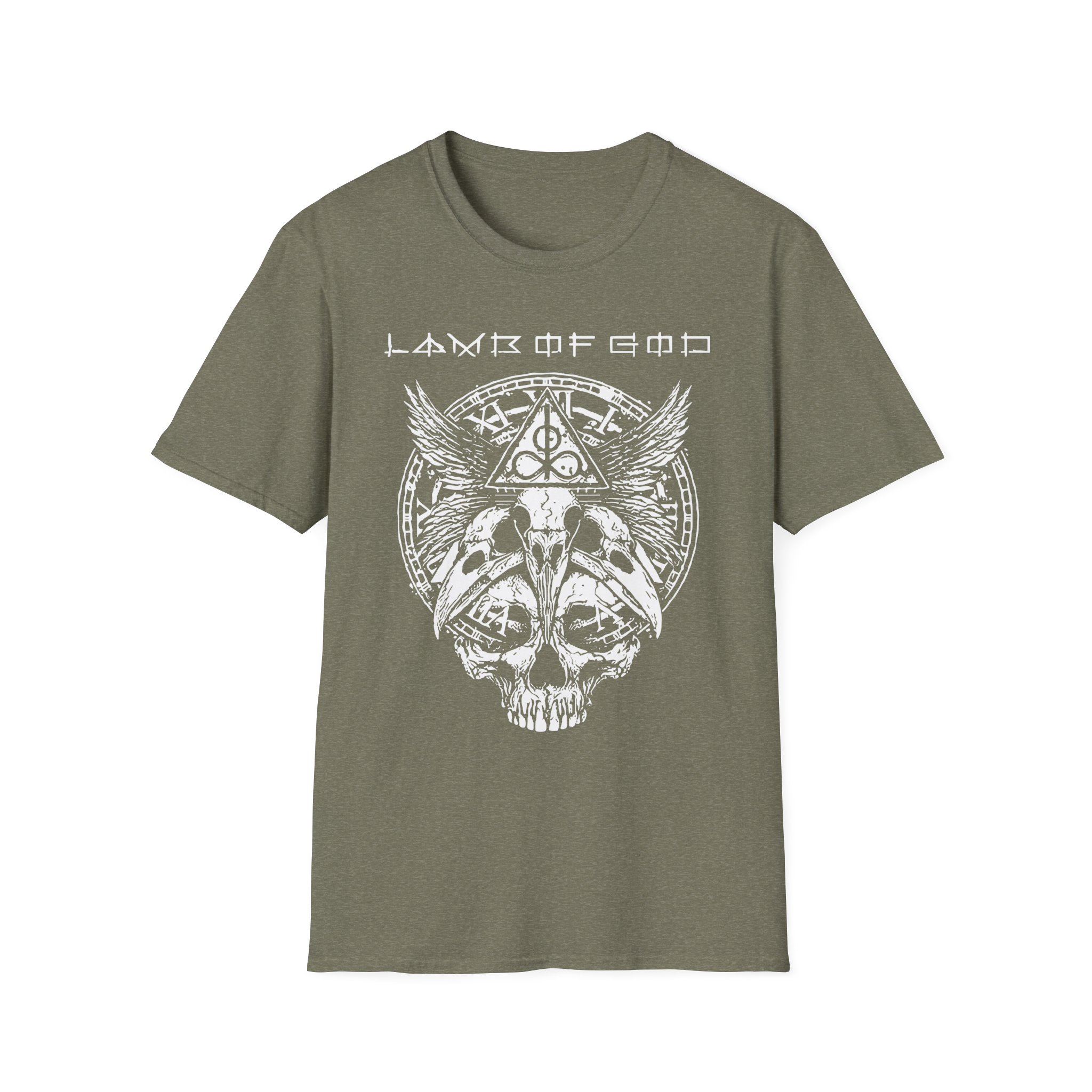 Lamb of God Time Skull Unisex Softstyle T-Shirt