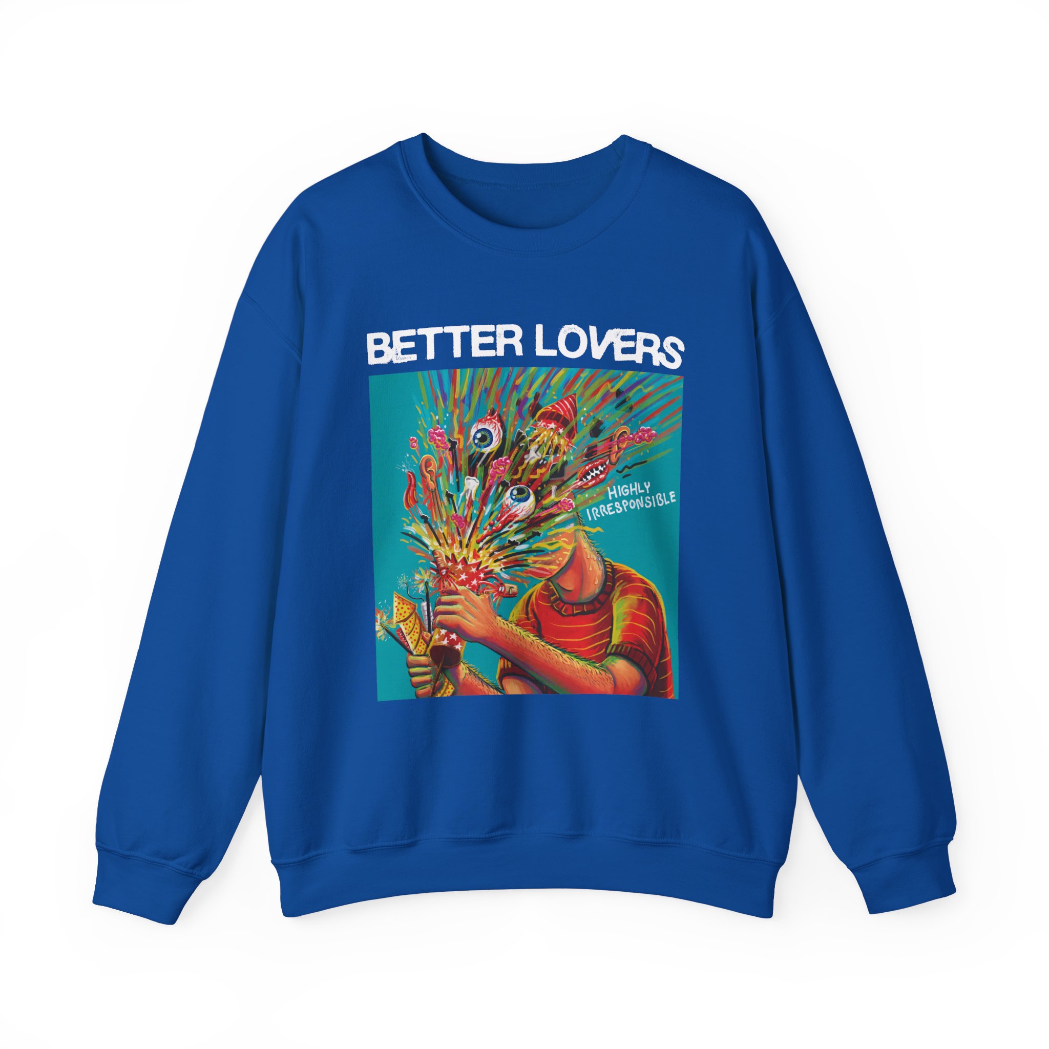 Better Lovers Highly Irresponsible Album Art Unisex Heavy Blendâ„¢ Crewneck Sweatshirt