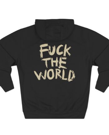 Disco Fuck the World Three-Panel Fleece Hoodie