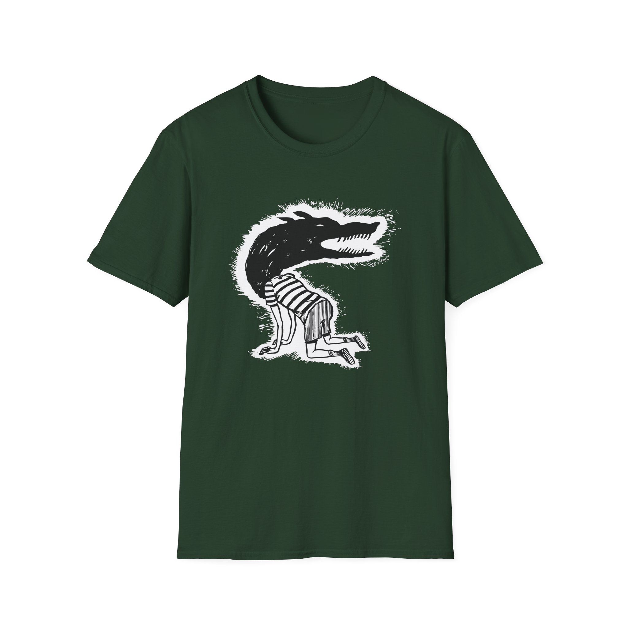 Fireworks Wolf Kid Unisex Softstyle T-Shirt