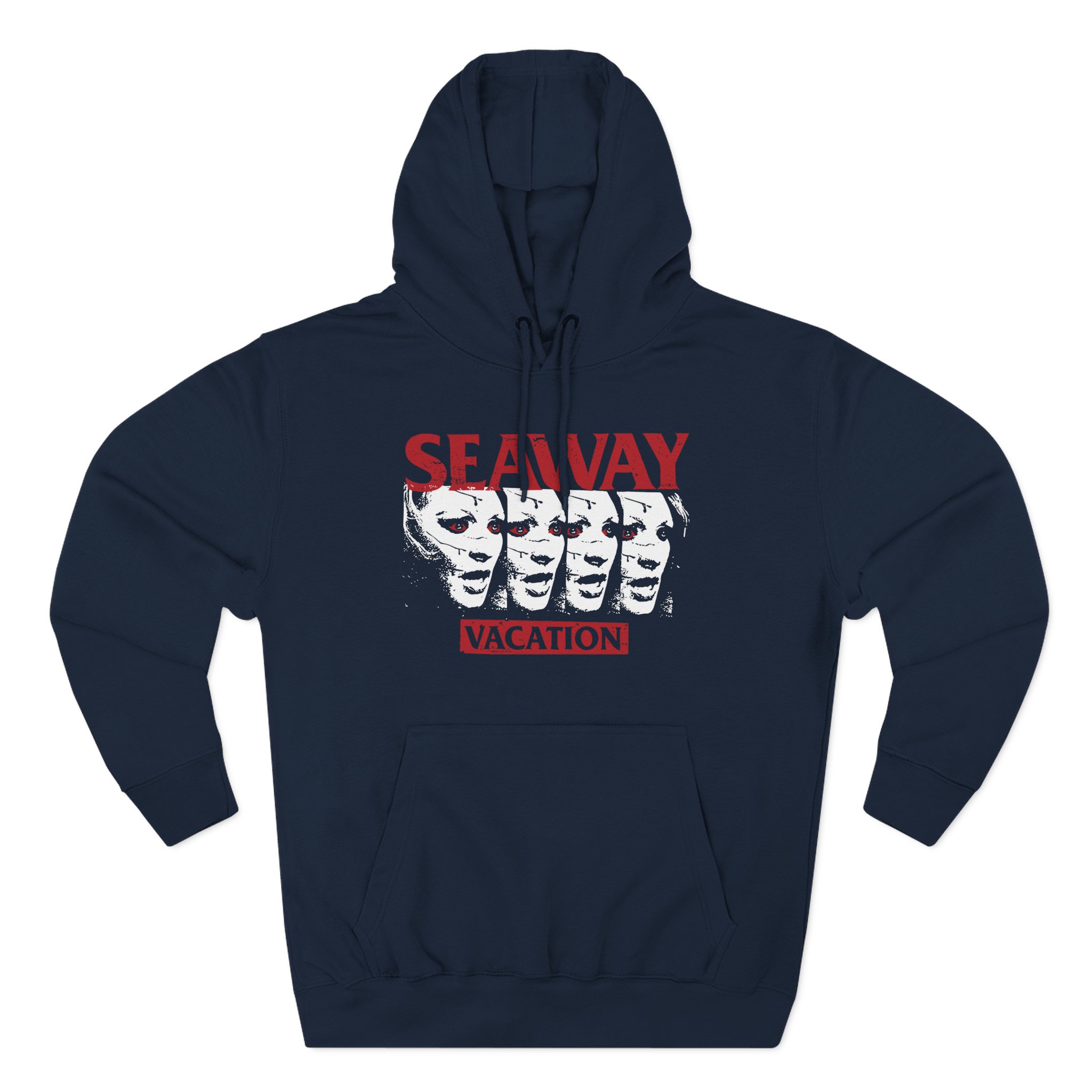Seaway Vacation Face Three-Panel Fleece Hoodie