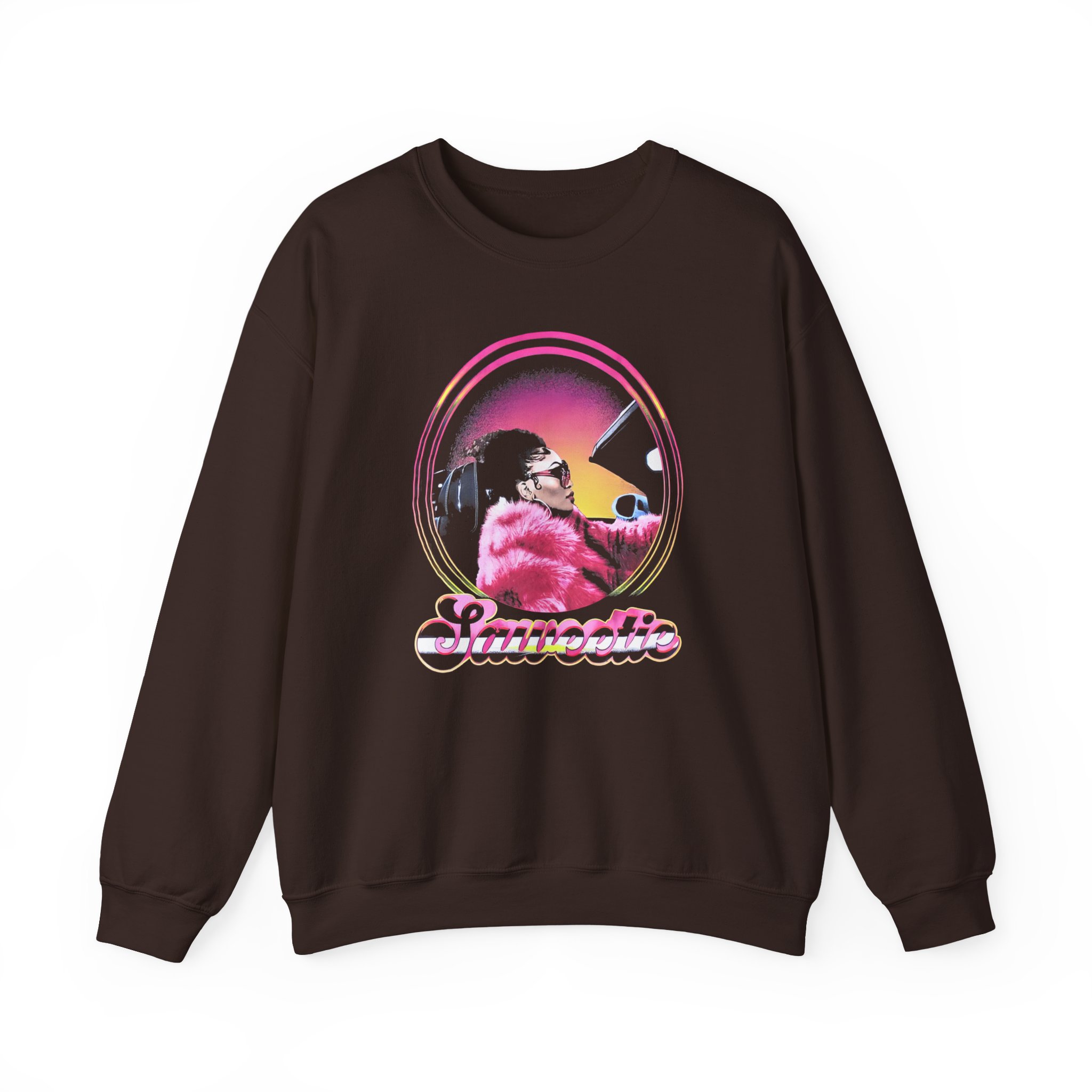Saweetie Ridin' Around Unisex Heavy Blend Crewneck Sweatshirt