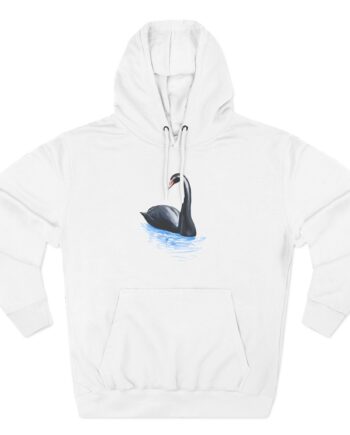 Sobel Black Swan Three-Panel Fleece Hoodie