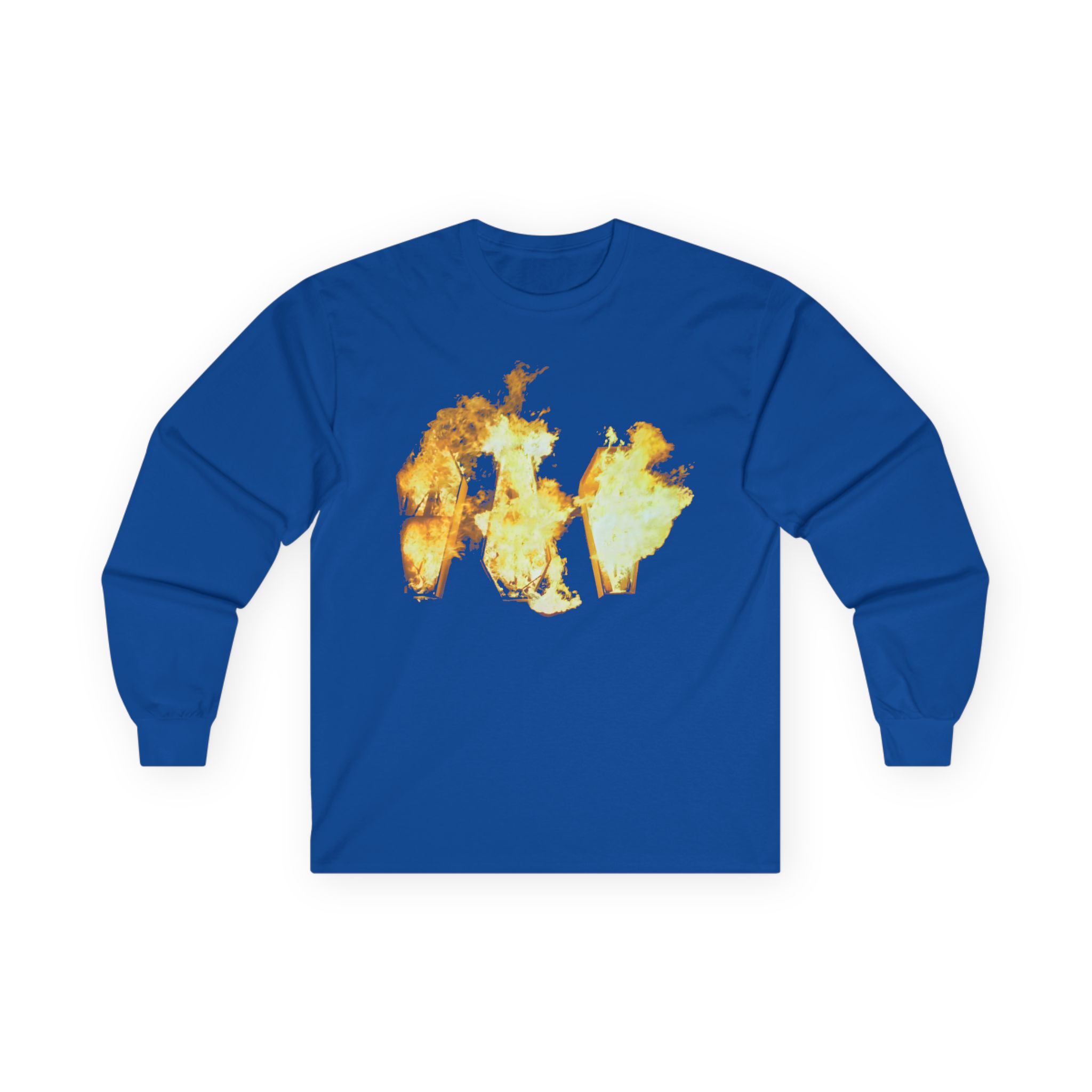 Show Me the Body Flaming Coffins Unisex Ultra Cotton Long Sleeve Tee