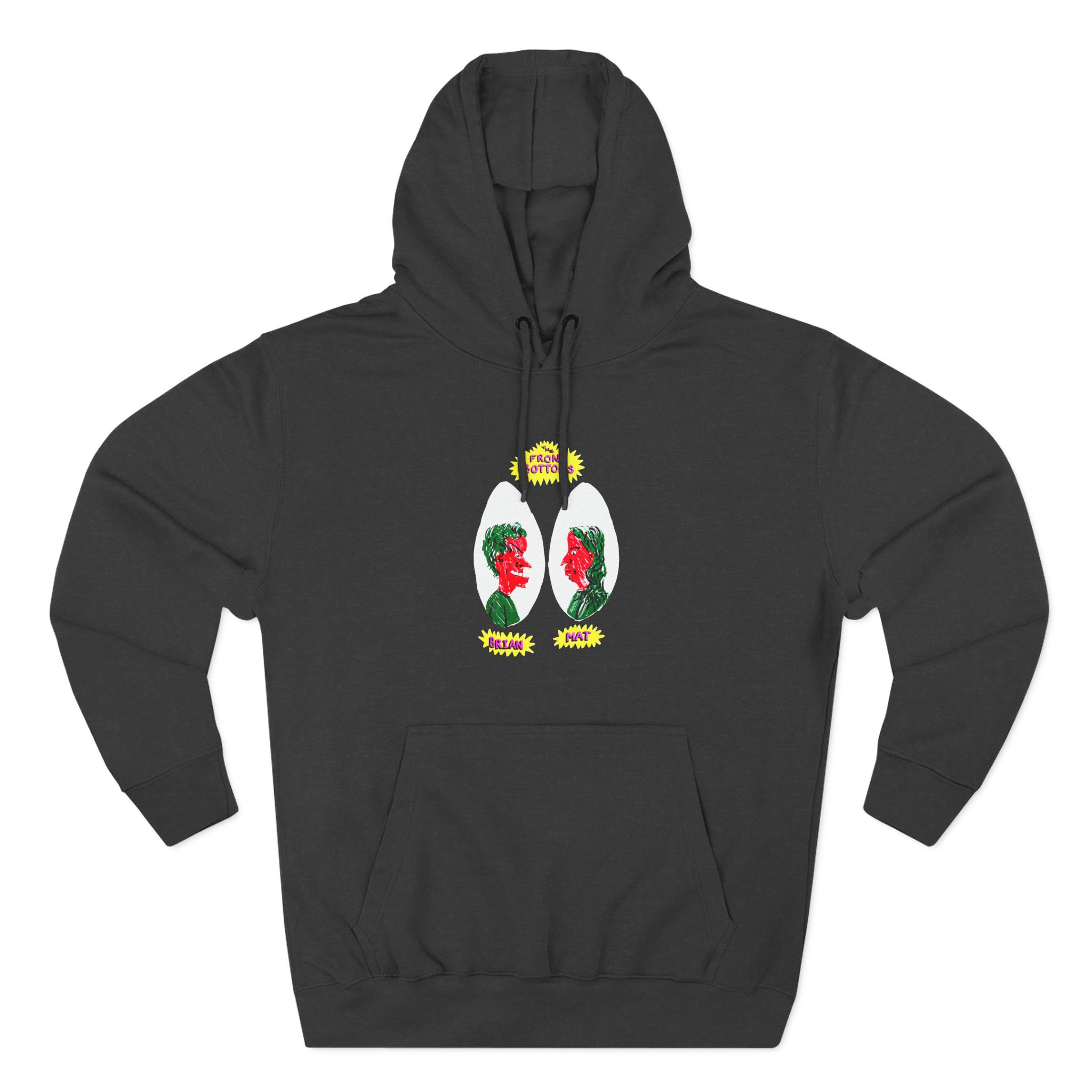 The Front Bottoms Cartoon Three-Panel Fleece Hoodie