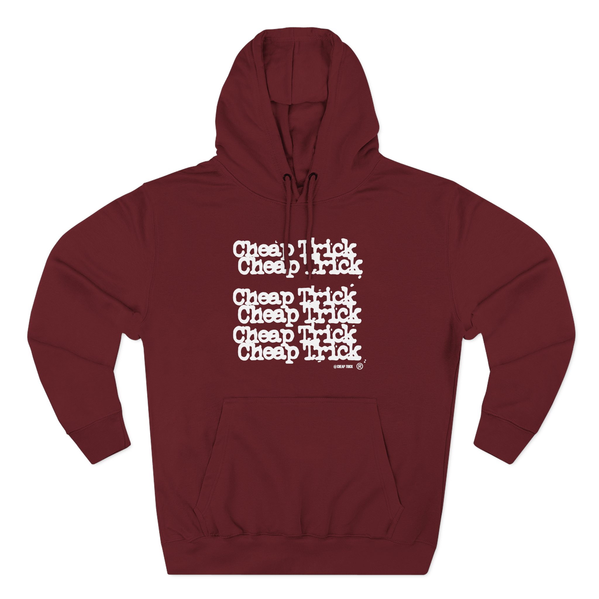 Cheap Trick Stacked Logo Three-Panel Fleece Hoodie