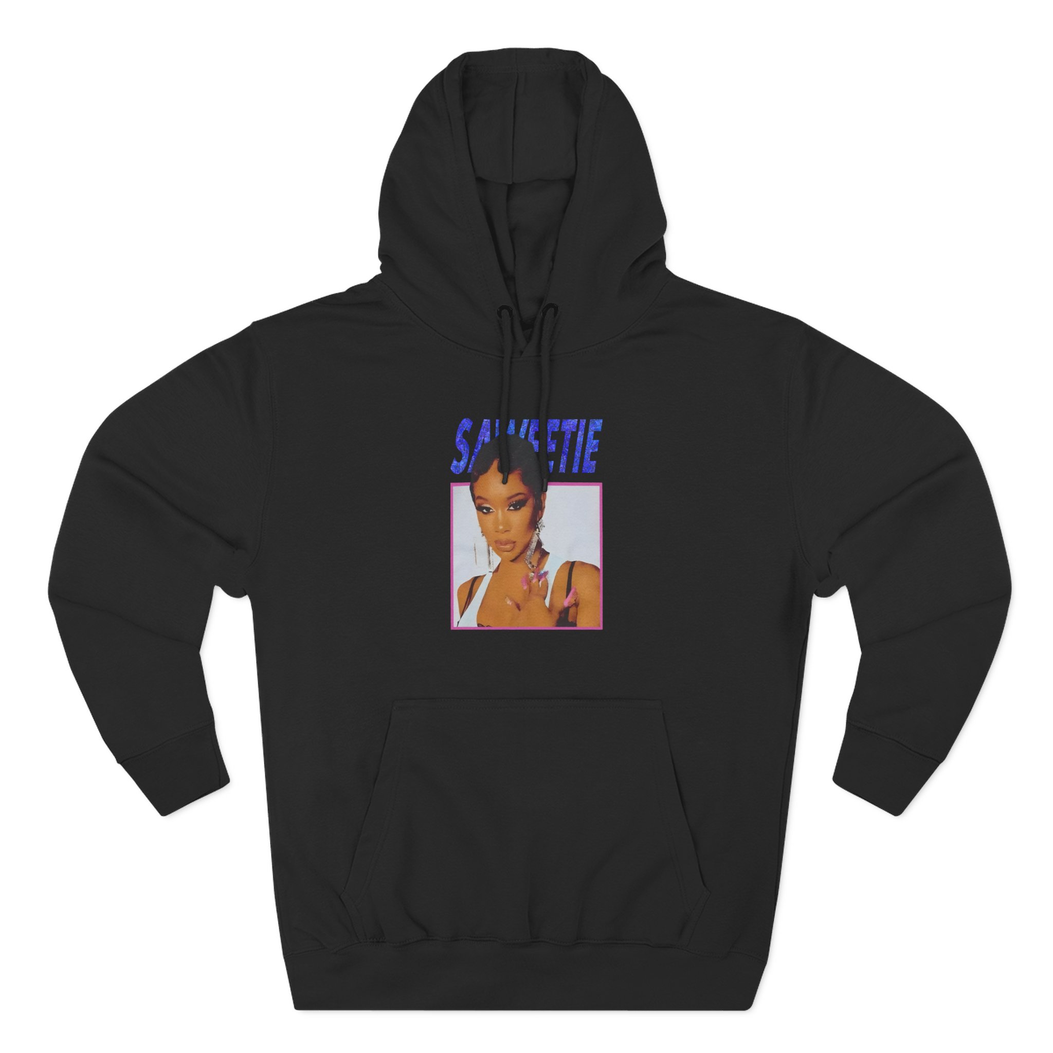 Saweetie Portrait Three-Panel Fleece Hoodie