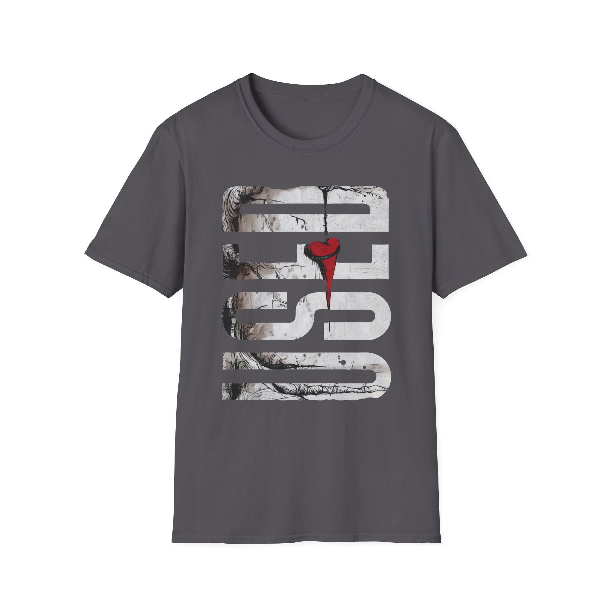 The Used Vertical Heart Unisex Softstyle T-Shirt