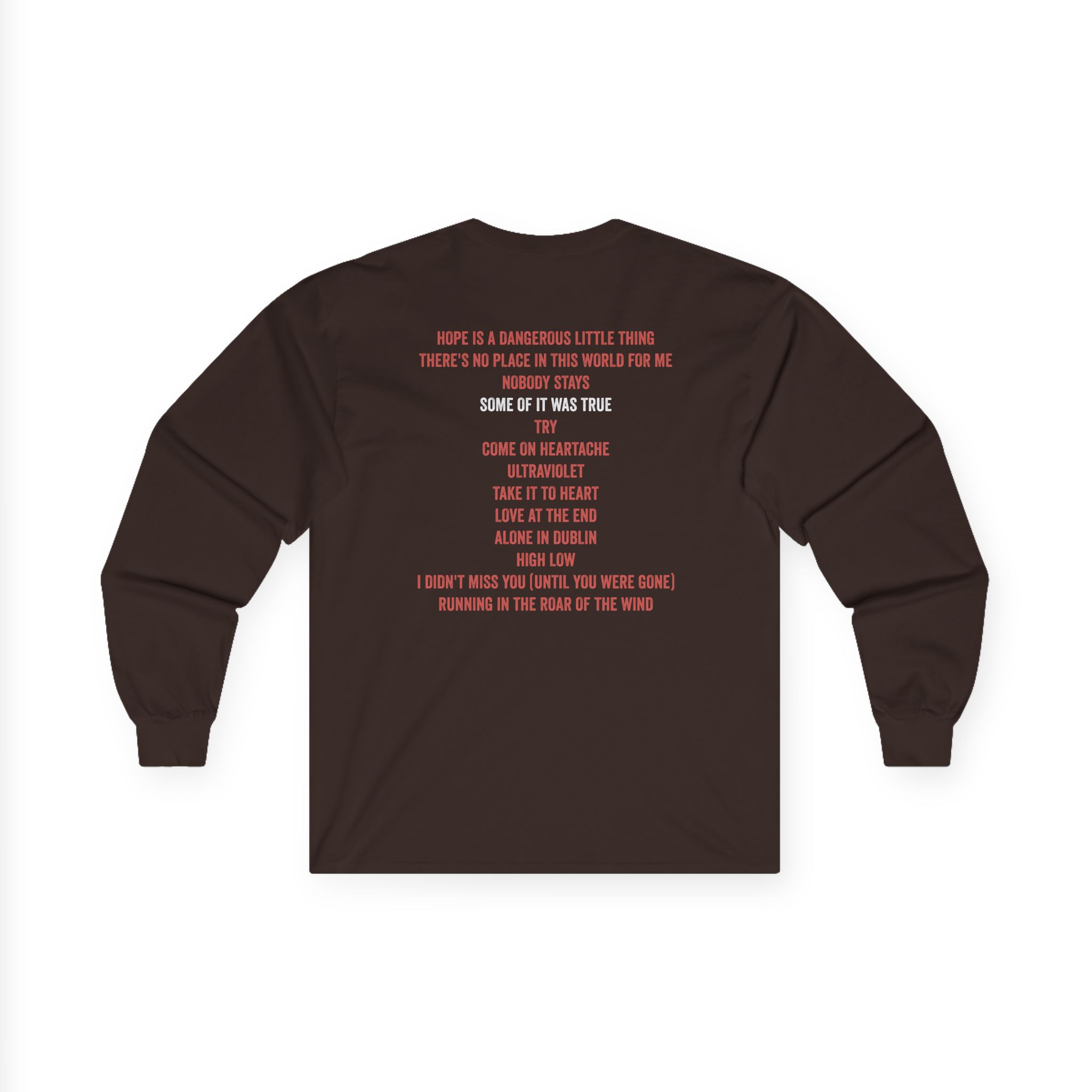 The Menzingers Tracklist Unisex Ultra Cotton Long Sleeve Tee