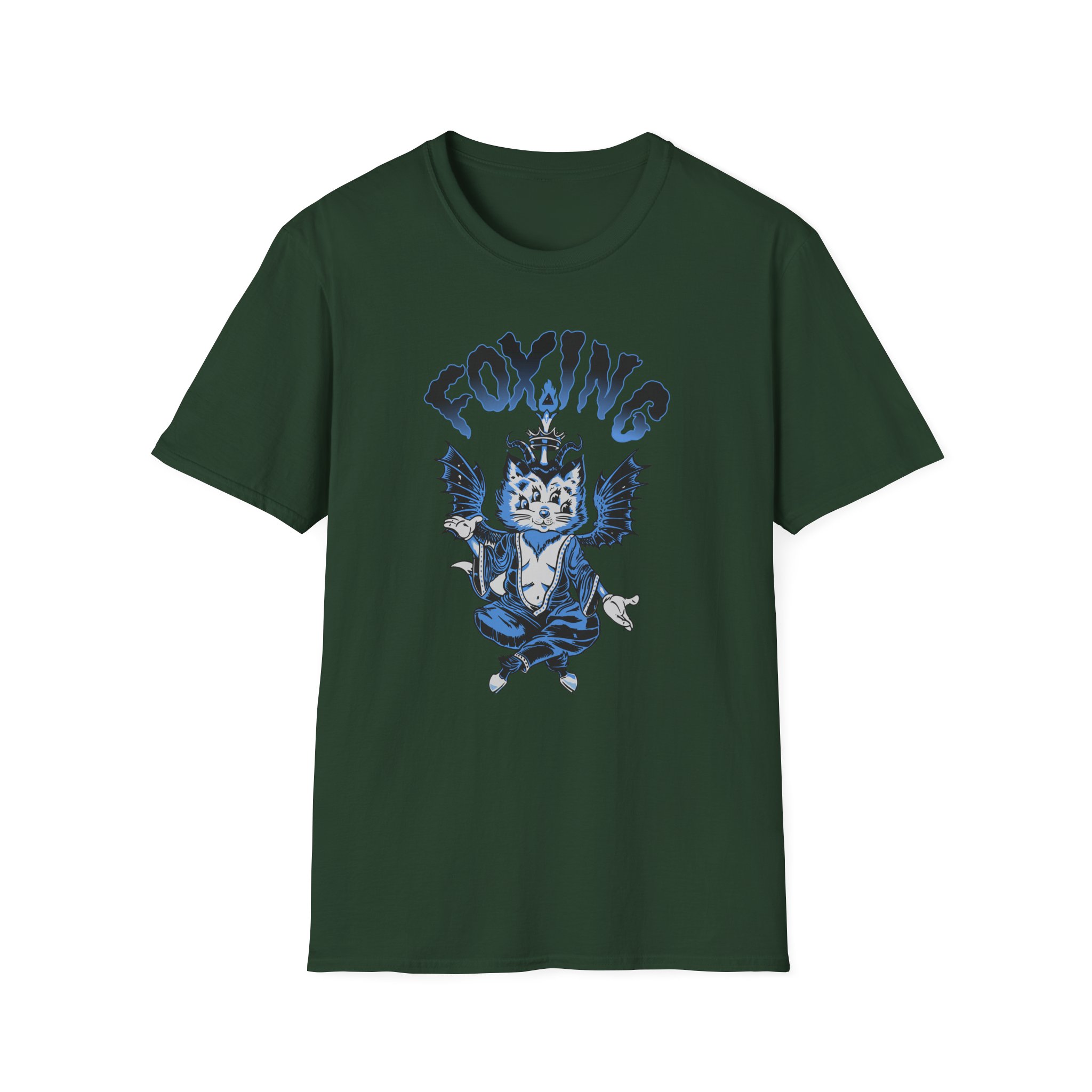 Foxing Four-eyed Cat Unisex Softstyle T-Shirt