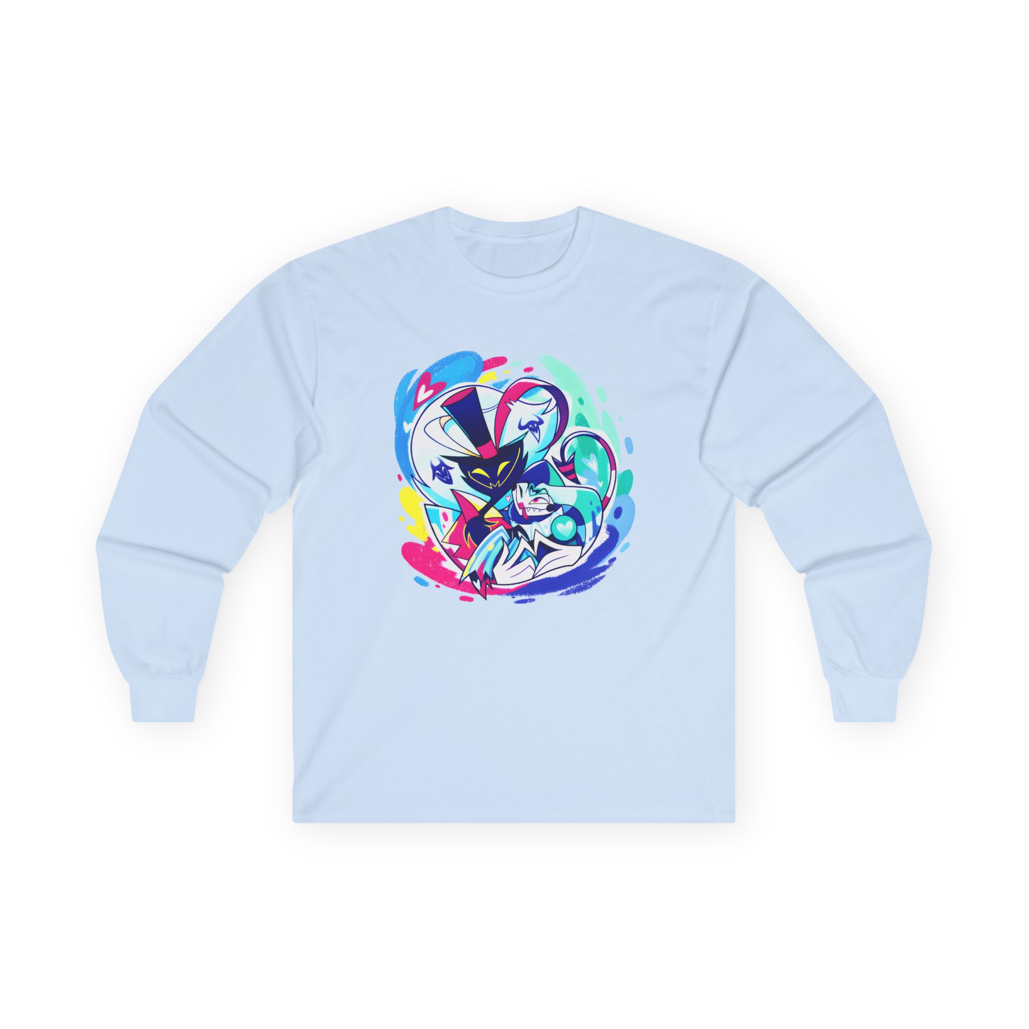 Helluva Boss Ozzie & Fizz Micro Ribbed Unisex Ultra Cotton Long Sleeve Tee