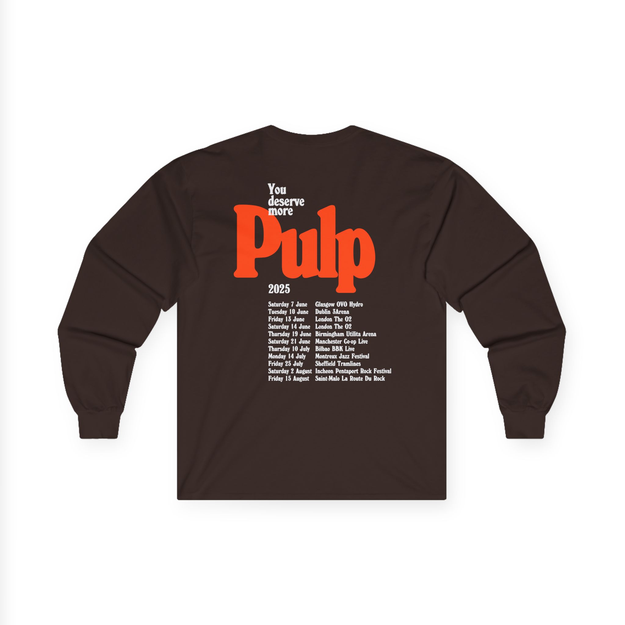 Pulp More 2025 Tour Unisex Ultra Cotton Long Sleeve Tee
