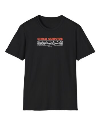 Circa Survive Juturna Tracklist Unisex Softstyle T-Shirt