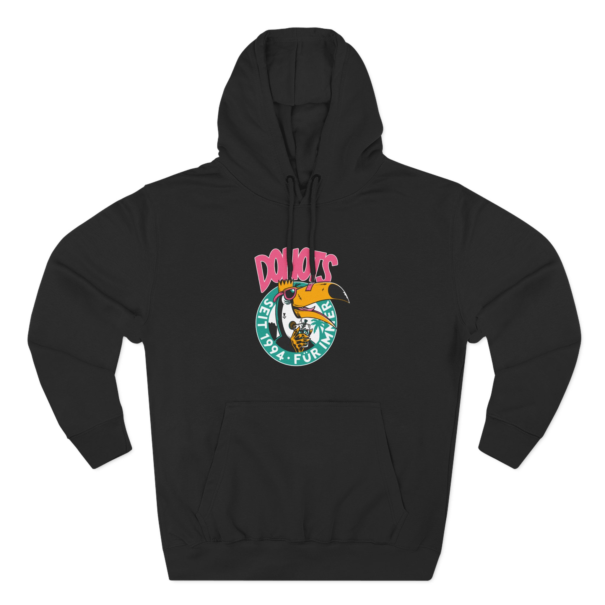 Donots Toucan Three-Panel Fleece Hoodie