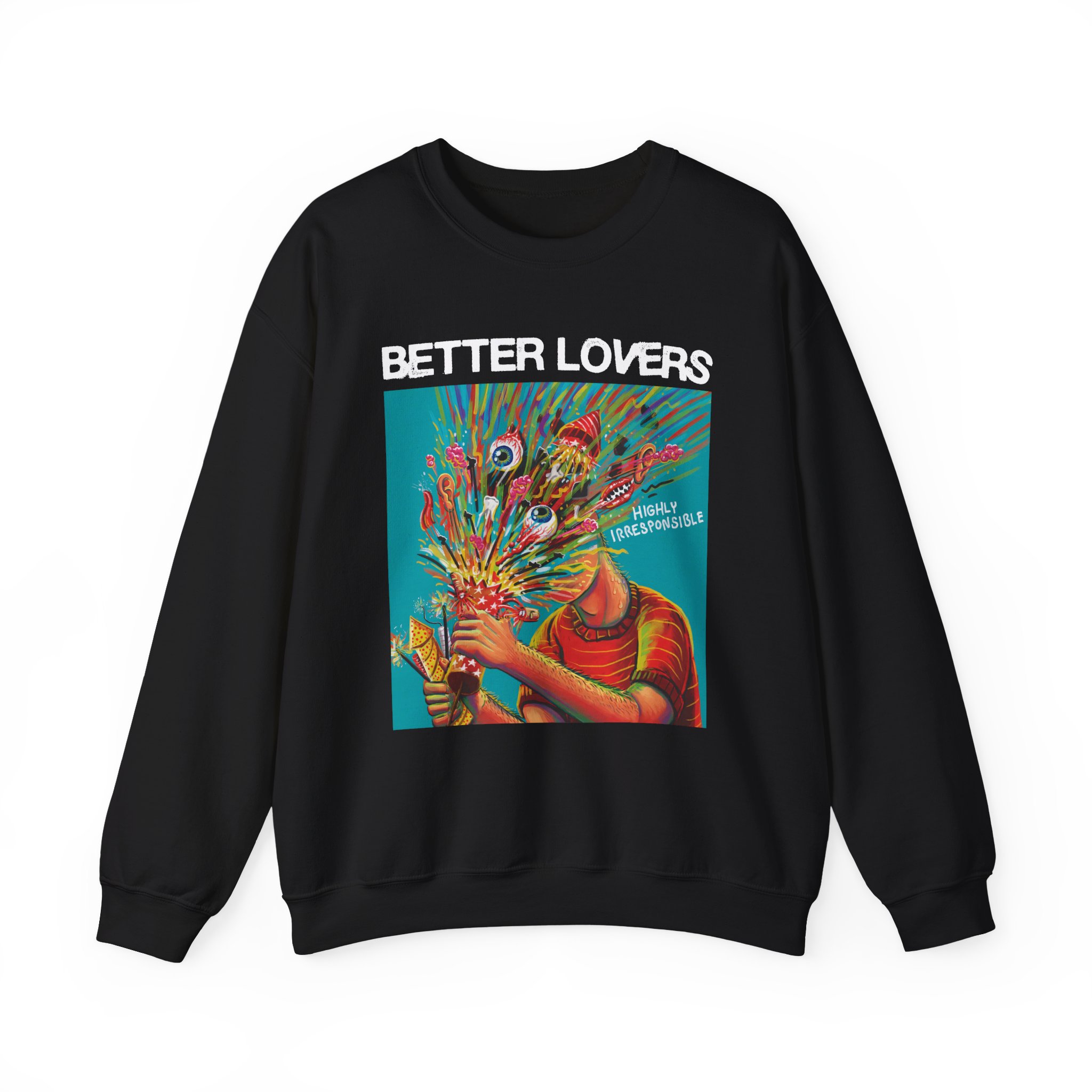 Better Lovers Highly Irresponsible Album Art Unisex Heavy Blendâ„¢ Crewneck Sweatshirt