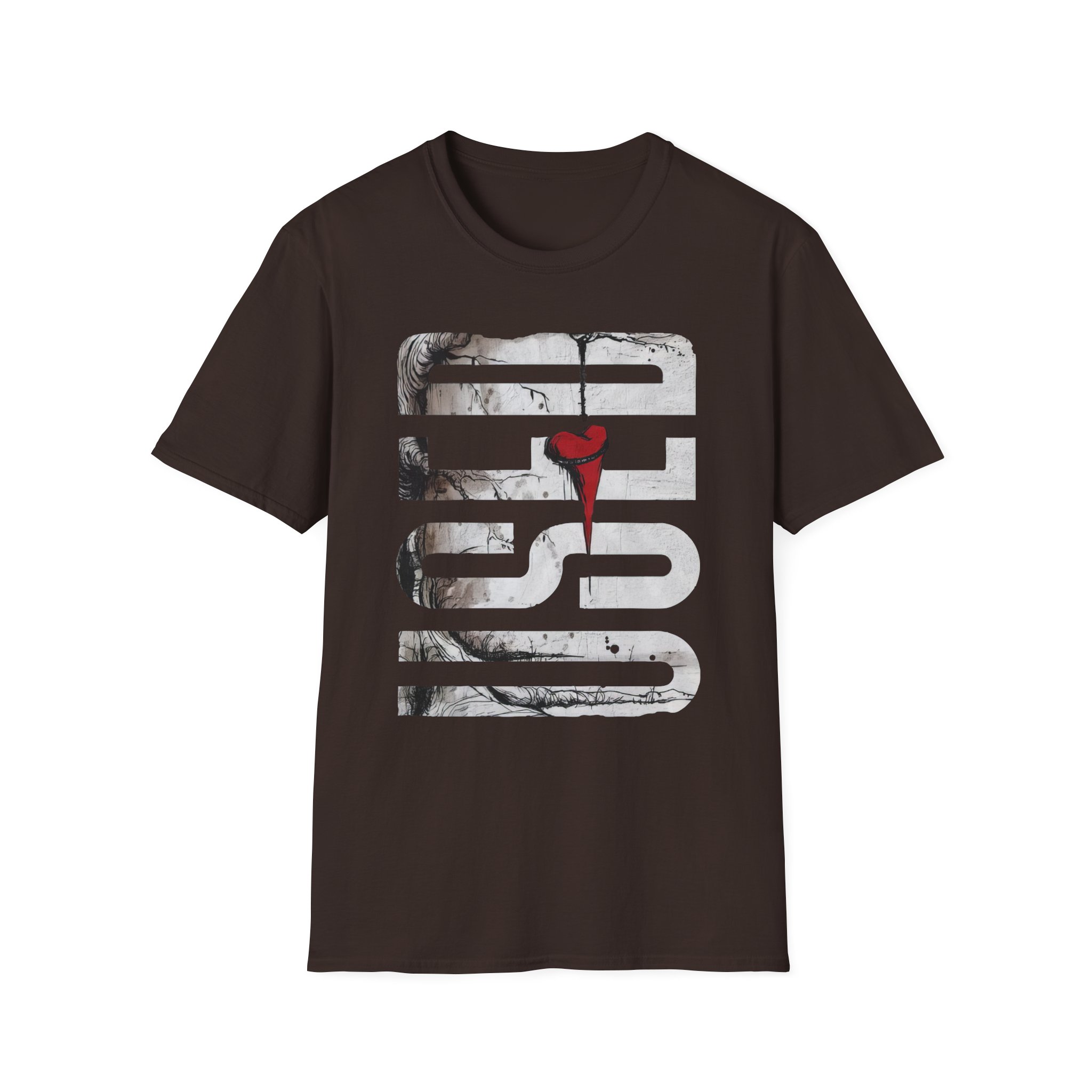 The Used Vertical Heart Unisex Softstyle T-Shirt