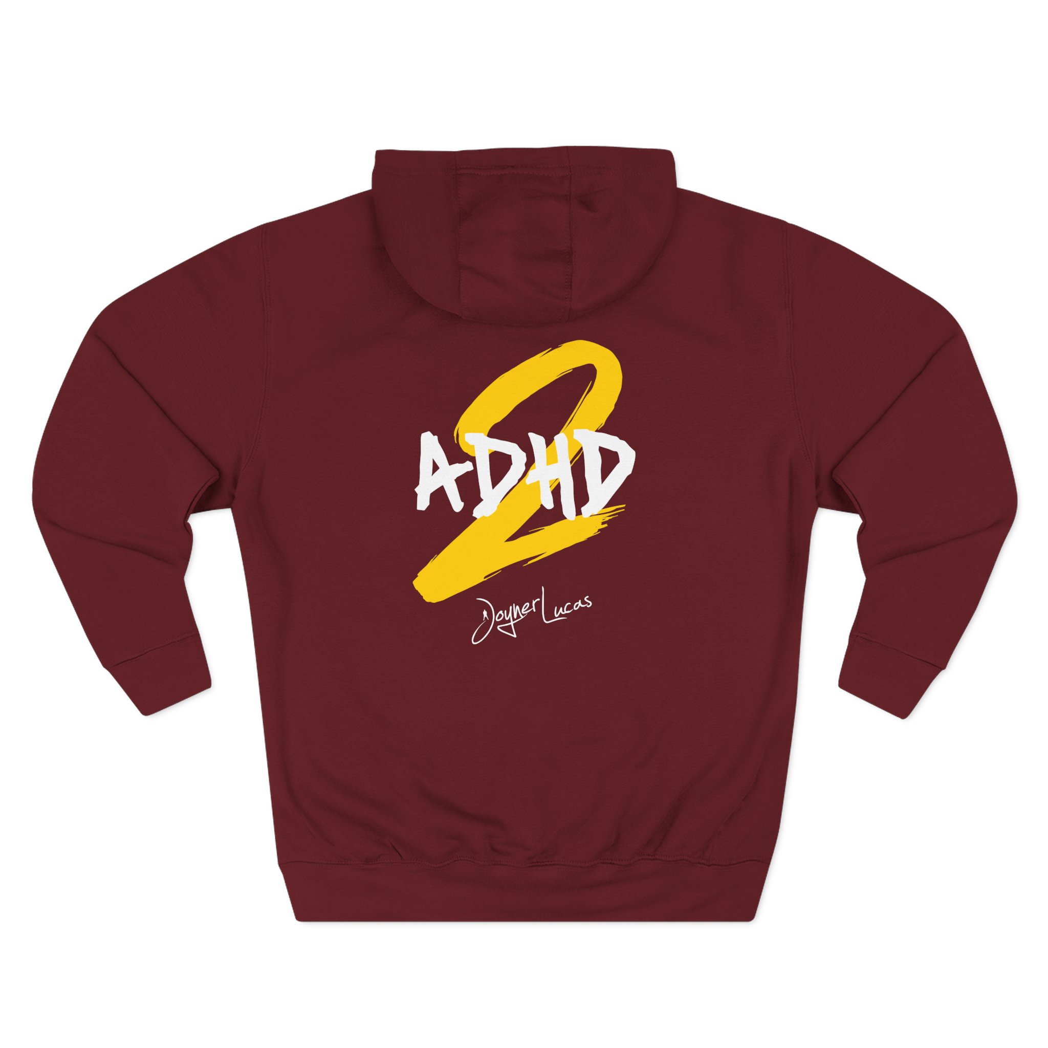 Joyner Adhd2 Logo Three-Panel Fleece Hoodie