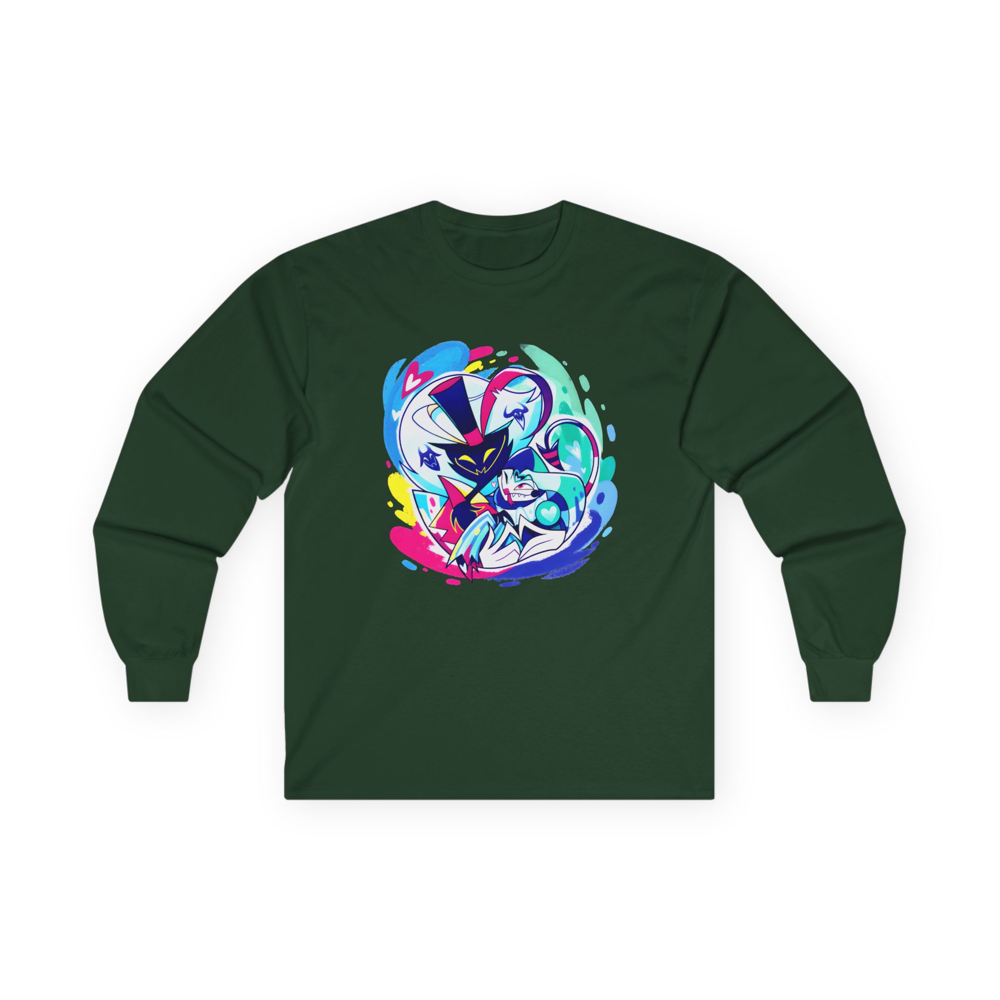 Helluva Boss Ozzie & Fizz Micro Ribbed Unisex Ultra Cotton Long Sleeve Tee