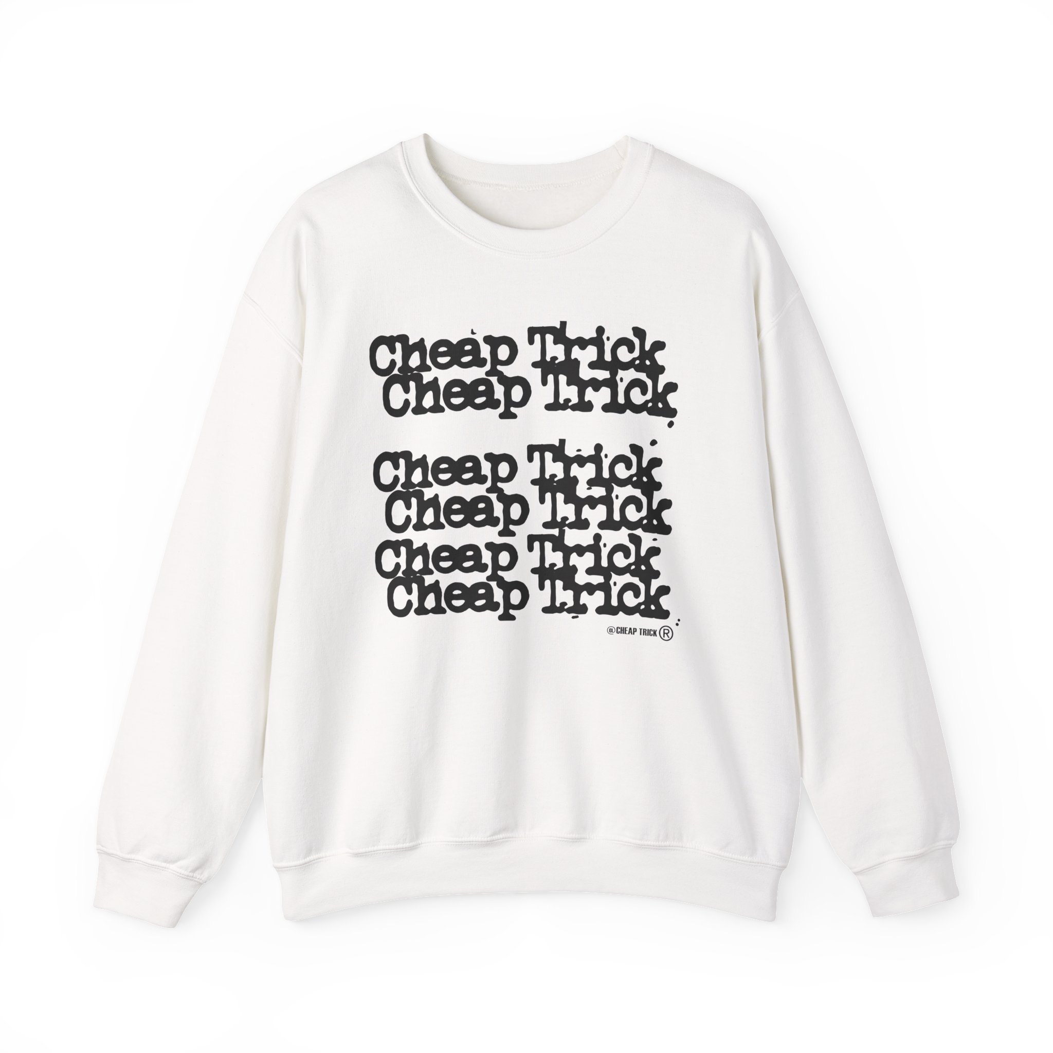 Cheap Trick Stacked Logo Unisex Heavy Blendâ„¢ Crewneck Sweatshirt