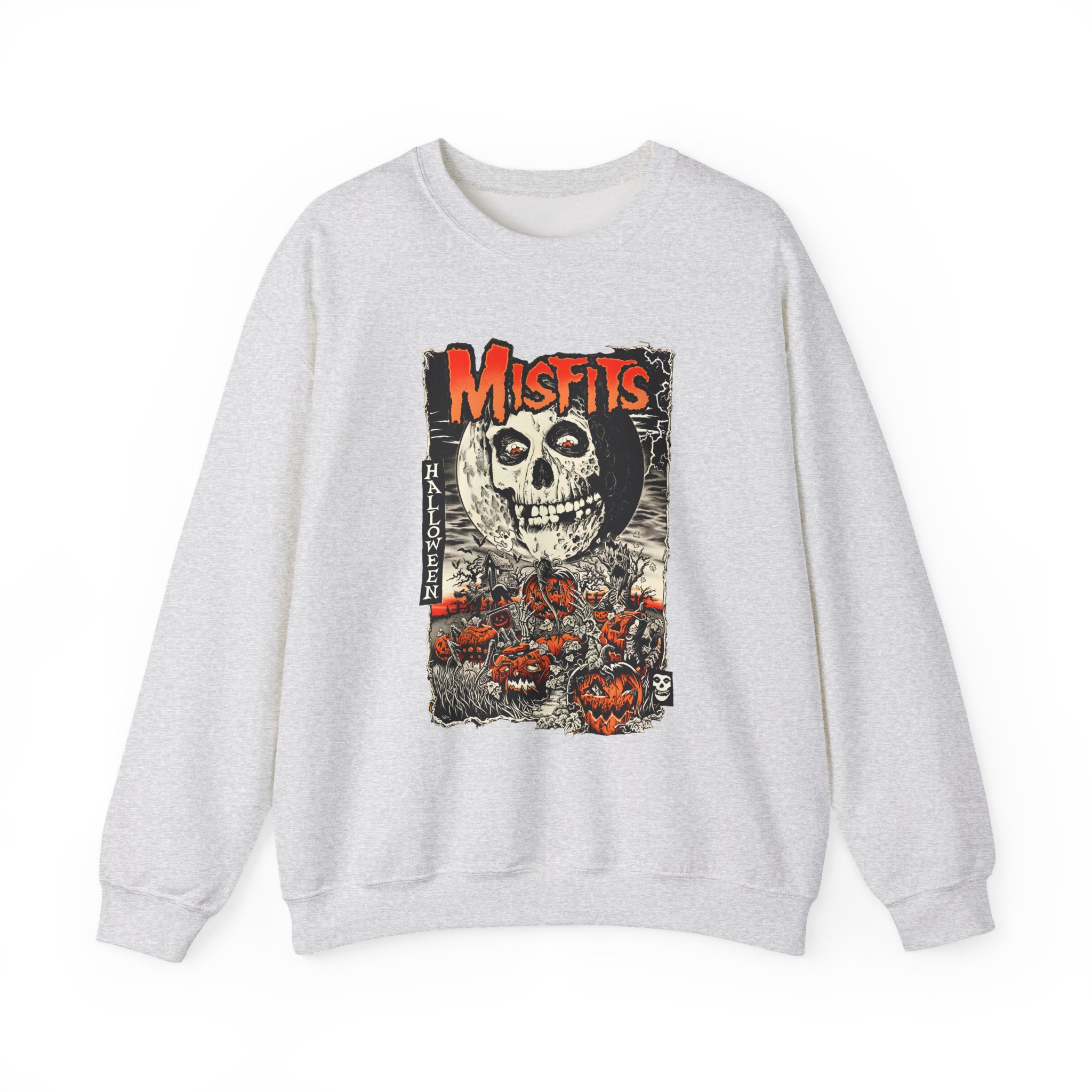 Misfits Fiendish Halloween by Mike Sutfin Unisex Heavy Blendâ„¢ Crewneck Sweatshirt