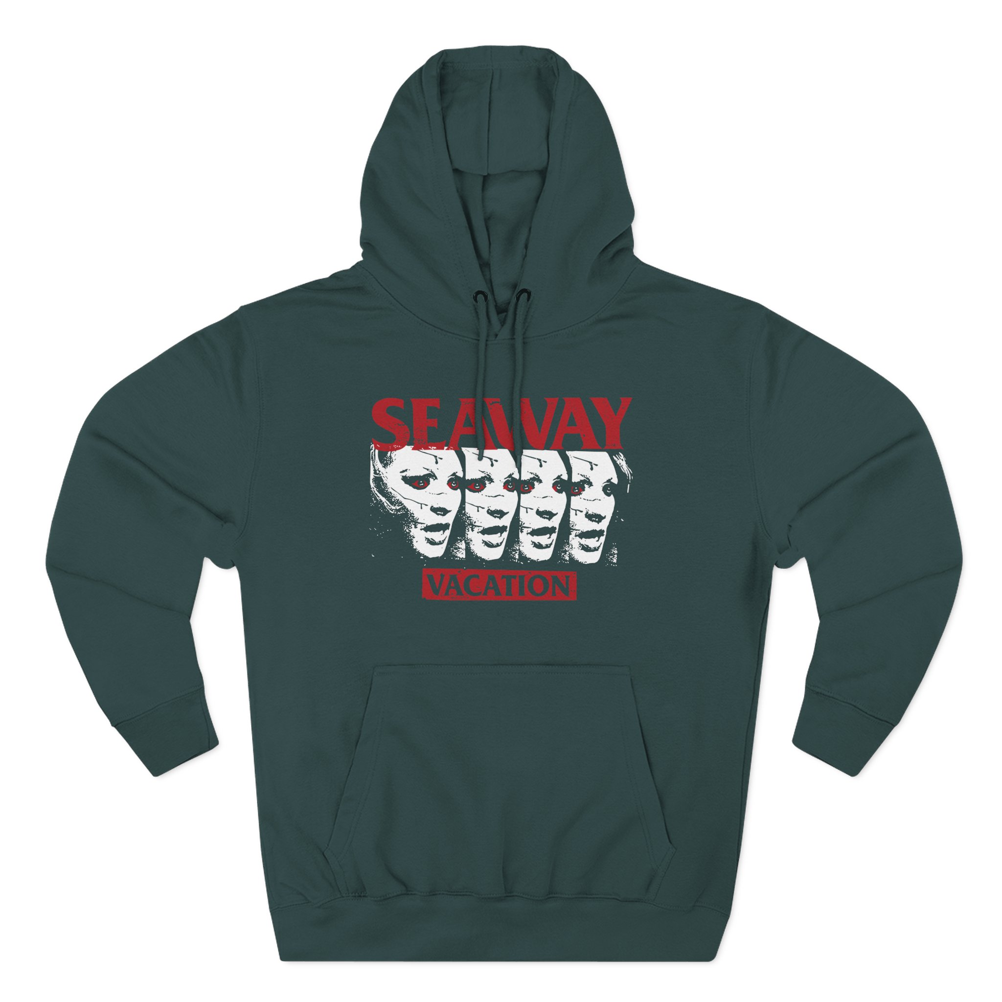 Seaway Vacation Face Three-Panel Fleece Hoodie