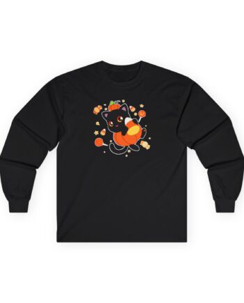 Aphmau Pumpkin Cat Unisex Ultra Cotton Long Sleeve Tee