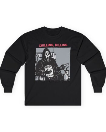 Ghostface Chillin' Killin Unisex Ultra Cotton Long Sleeve Tee