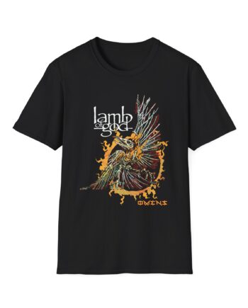Lamb of God Omens Skeleton Eagle Unisex Softstyle T-Shirt