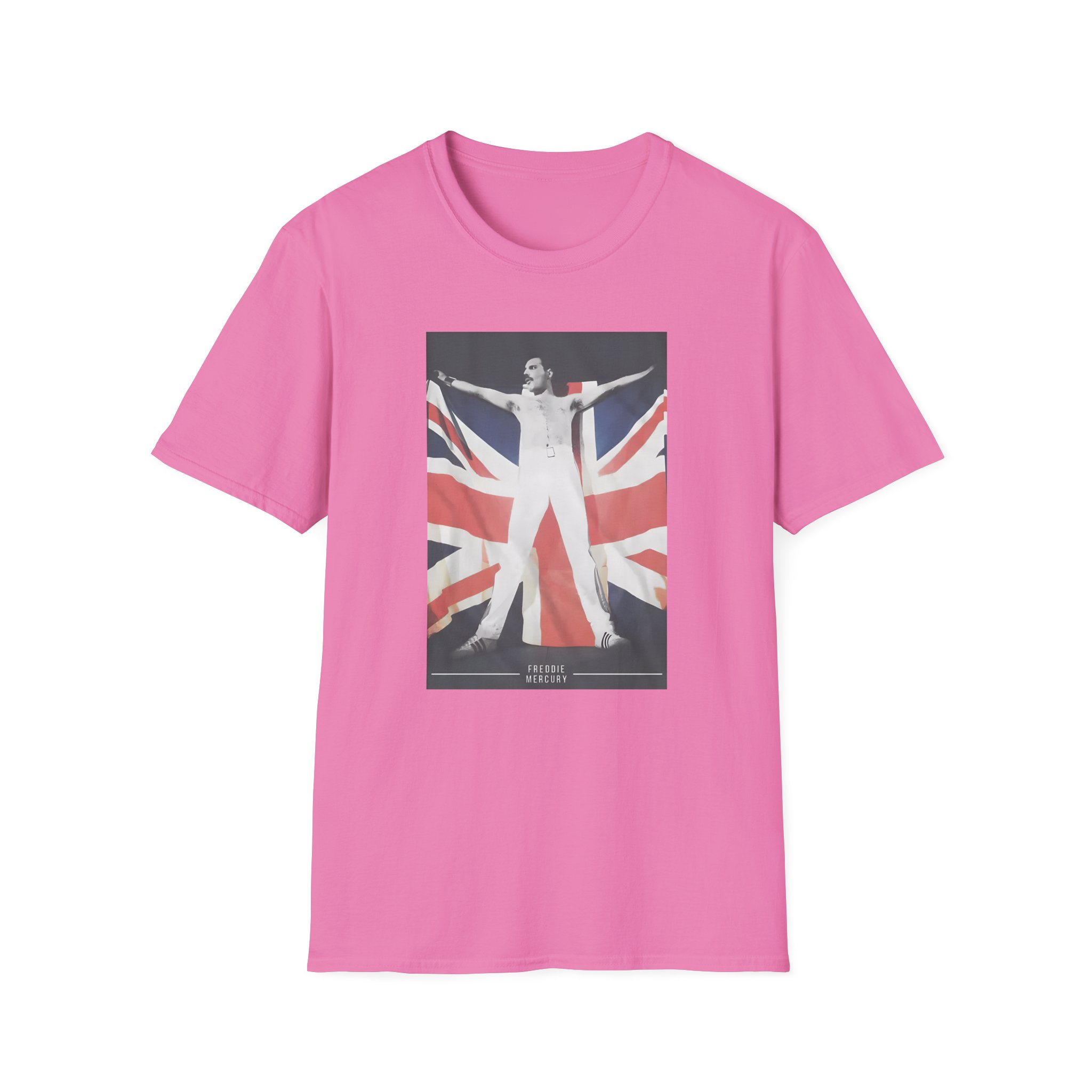 F M Union Jack Flag Unisex Softstyle T-Shirt