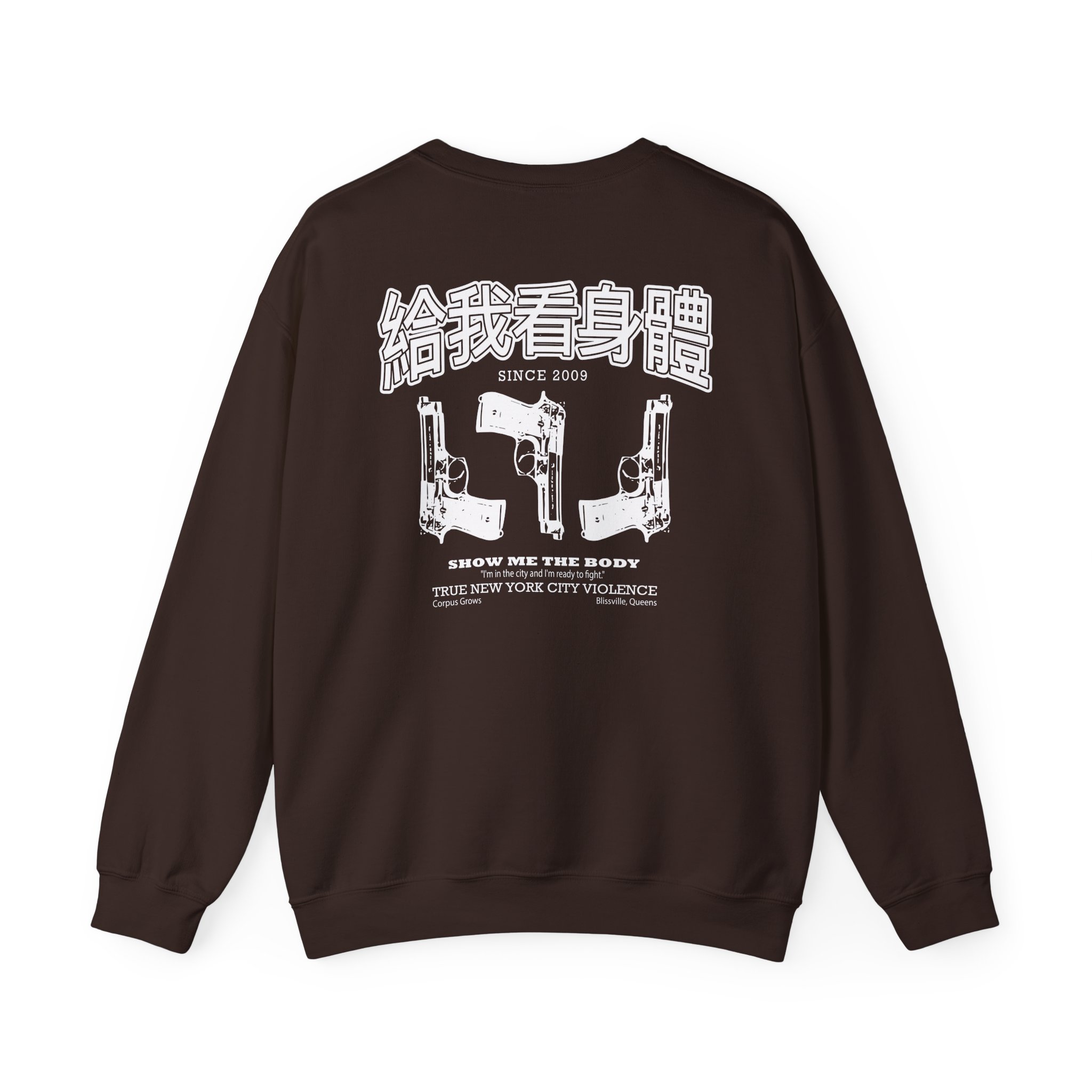 Show Me the Body Jon Jovino Flip Unisex Heavy Blendâ„¢ Crewneck Sweatshirt