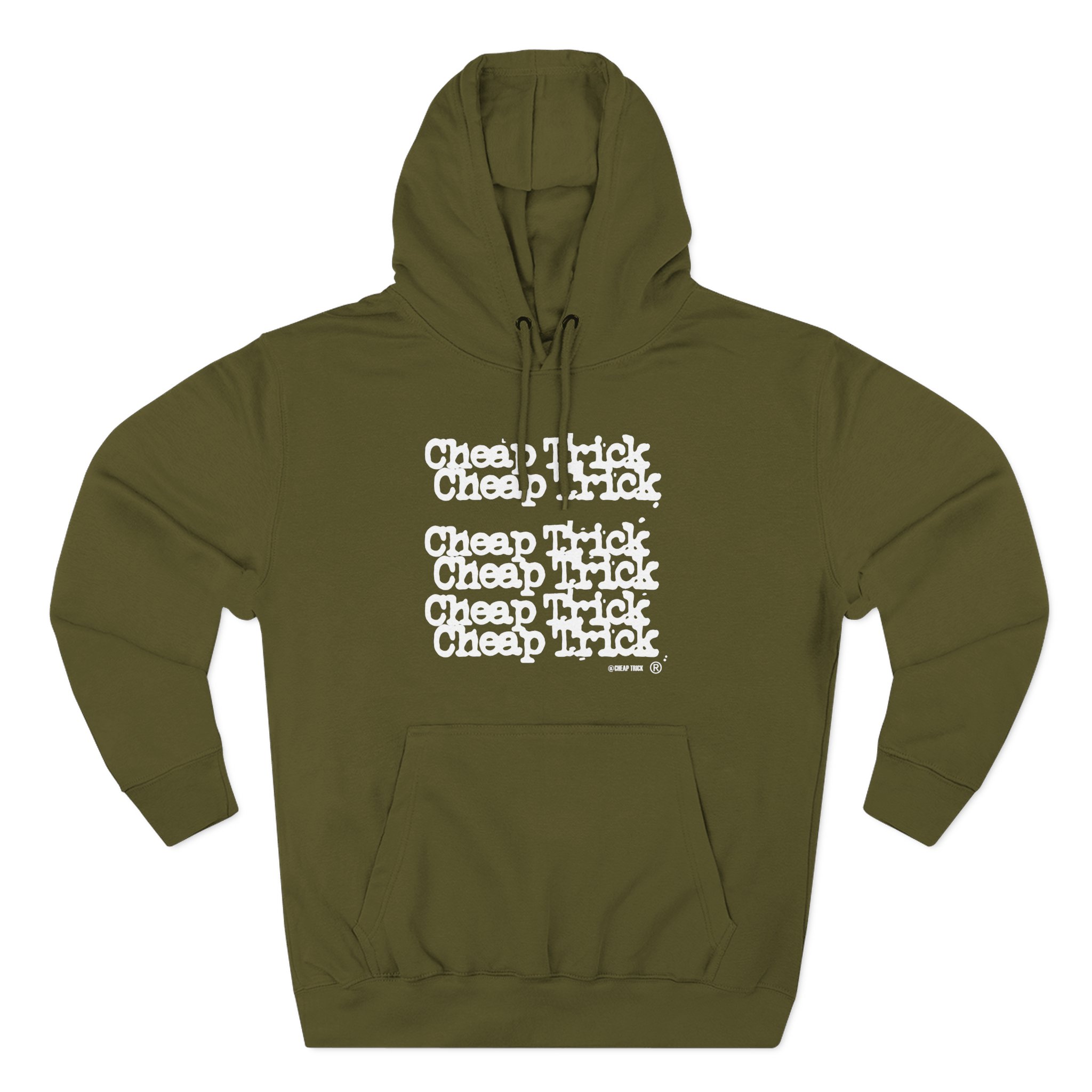 Cheap Trick Stacked Logo Three-Panel Fleece Hoodie