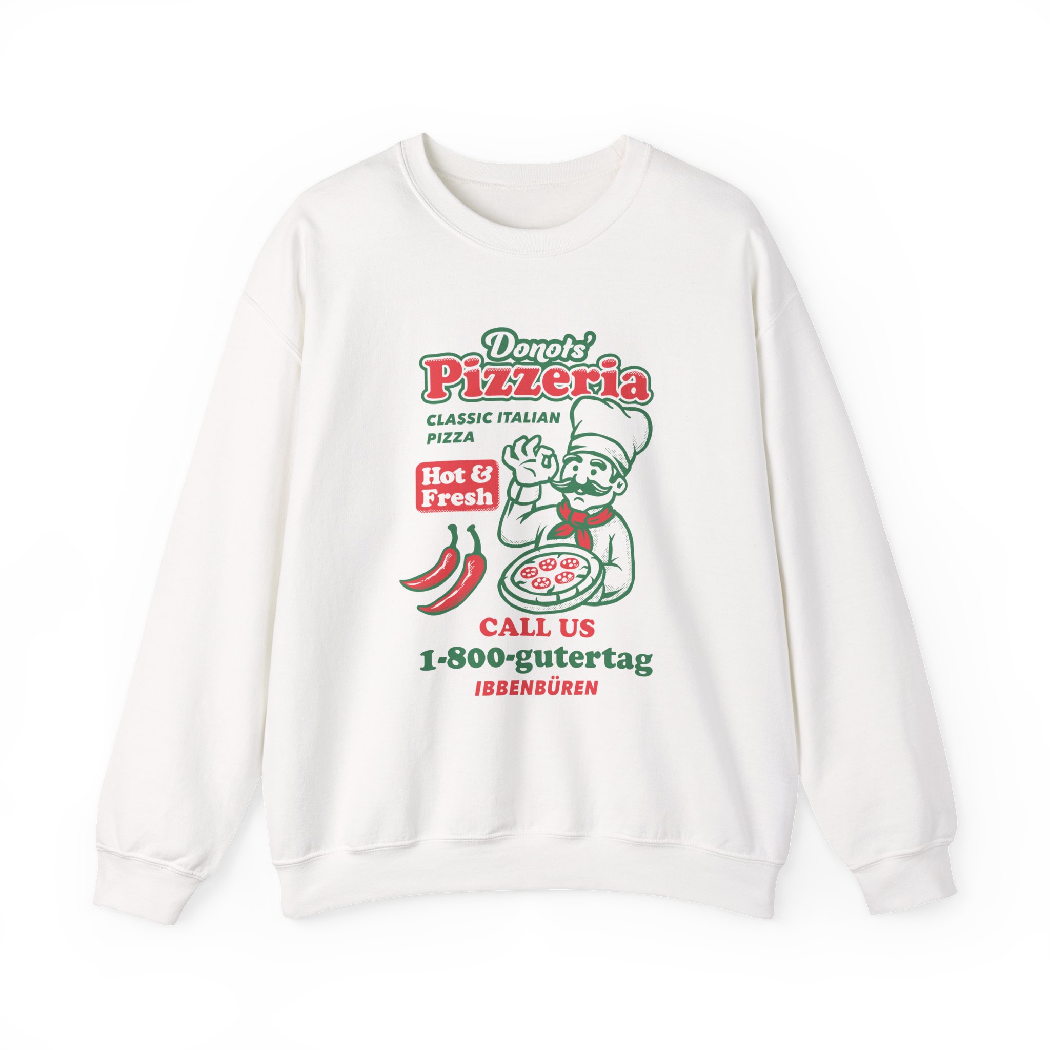Donots Pizzeria Unisex Heavy Blendâ„¢ Crewneck Sweatshirt